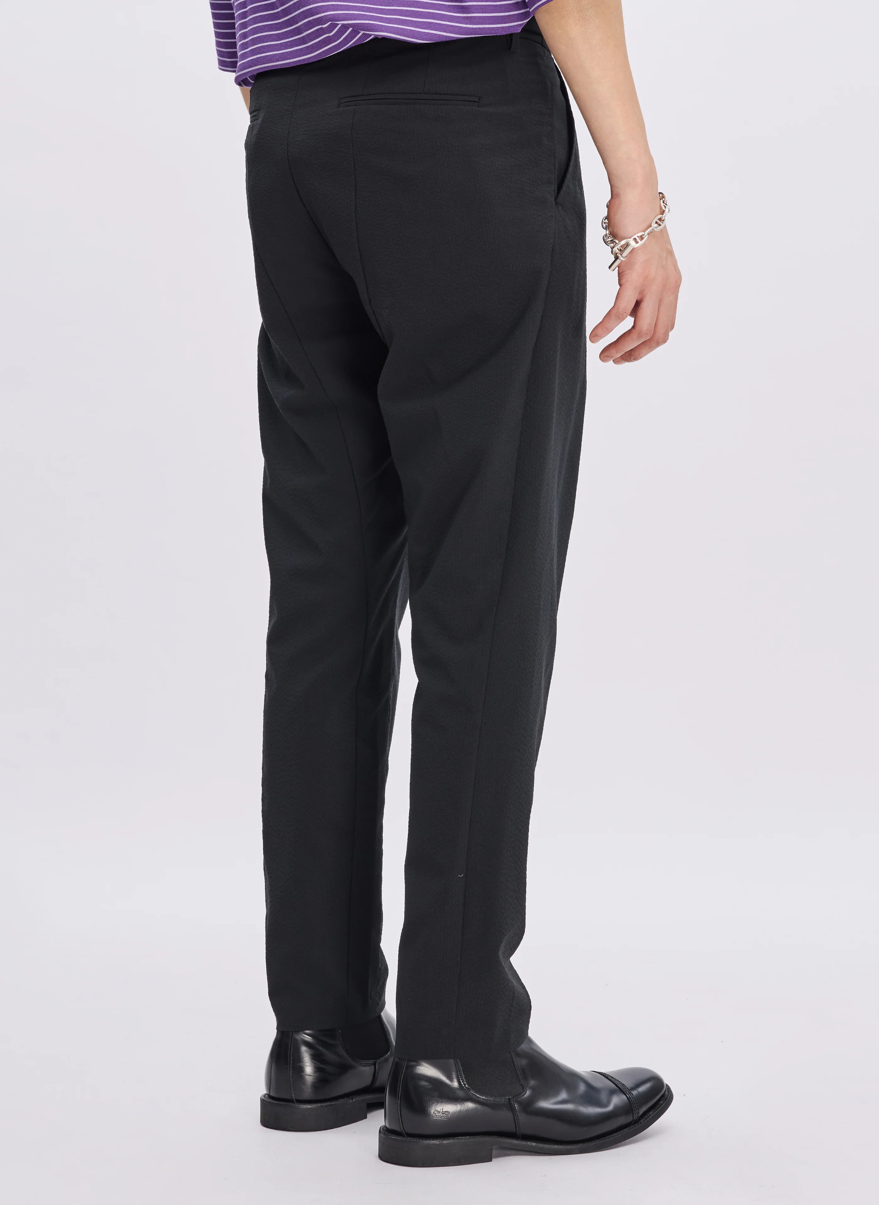 ECO Seersuckers Solotex Ankle Length Tapered Slim (P-07) - Umamrii