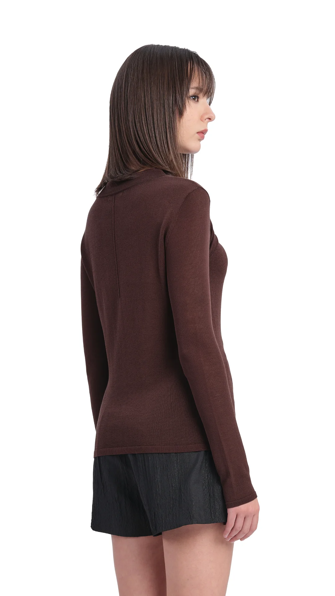 Acetate Sheer Cut Out Sweater - Umamrii