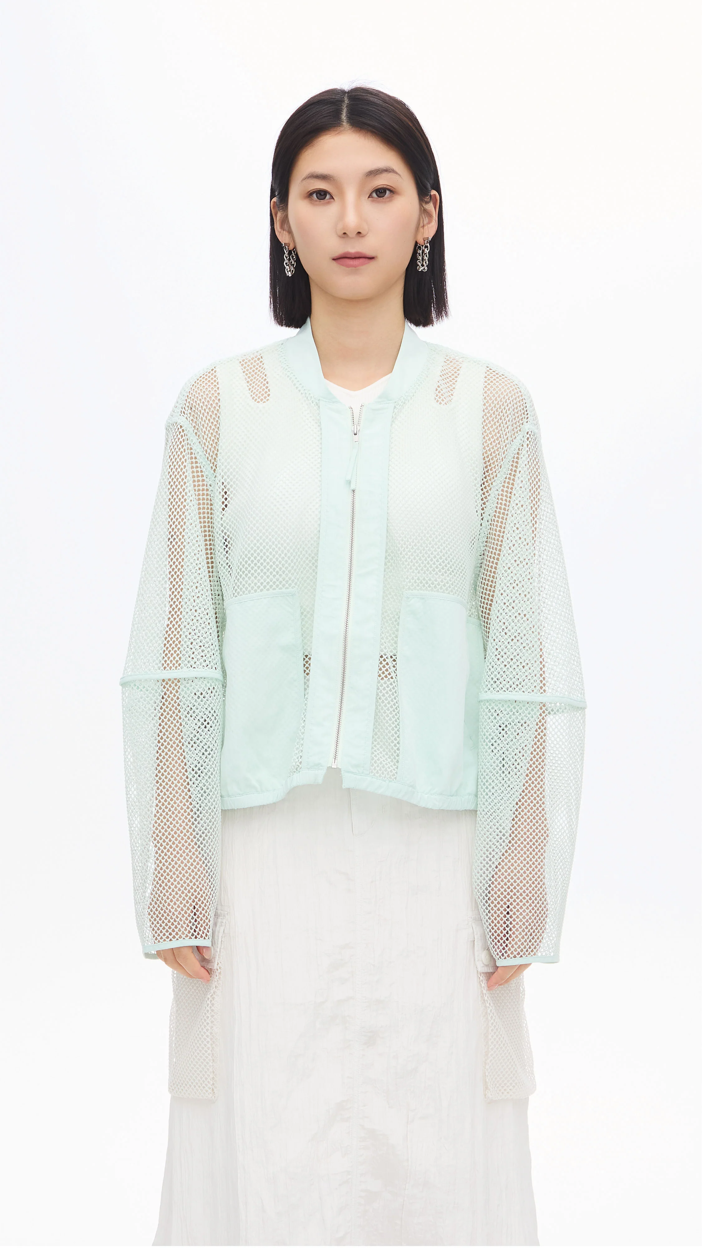 Nylon Patch Front-zip Jacket - Umamrii