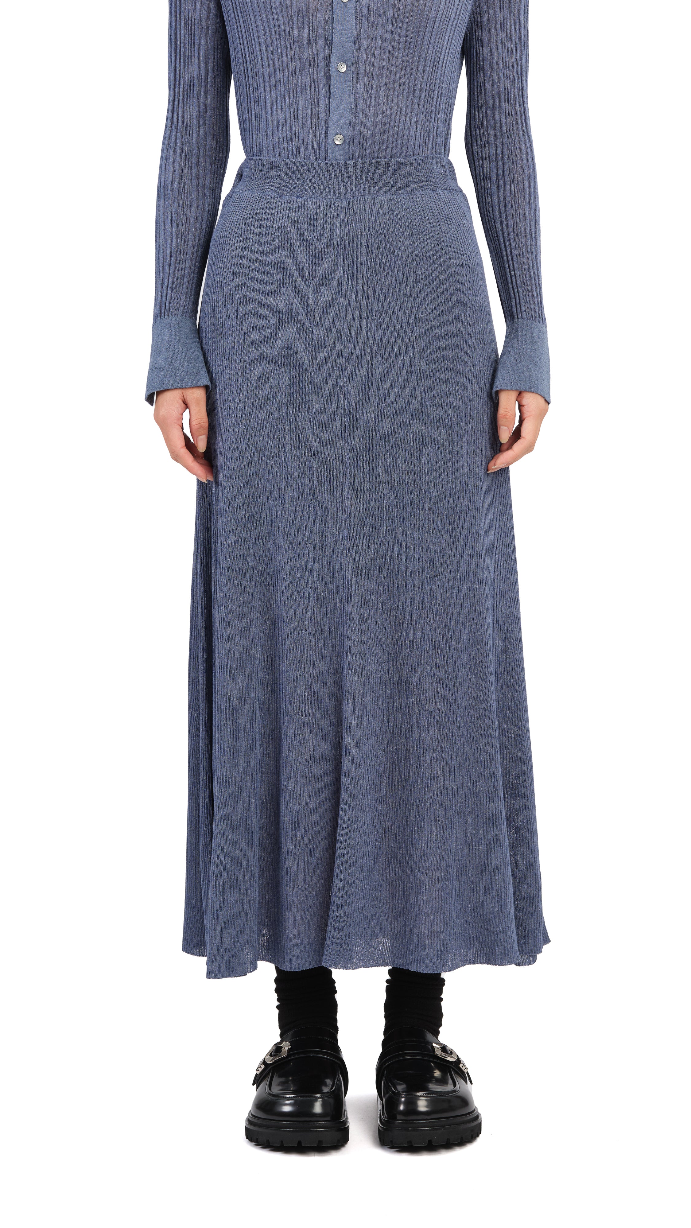 Lurex Knit Skirt - Umamrii