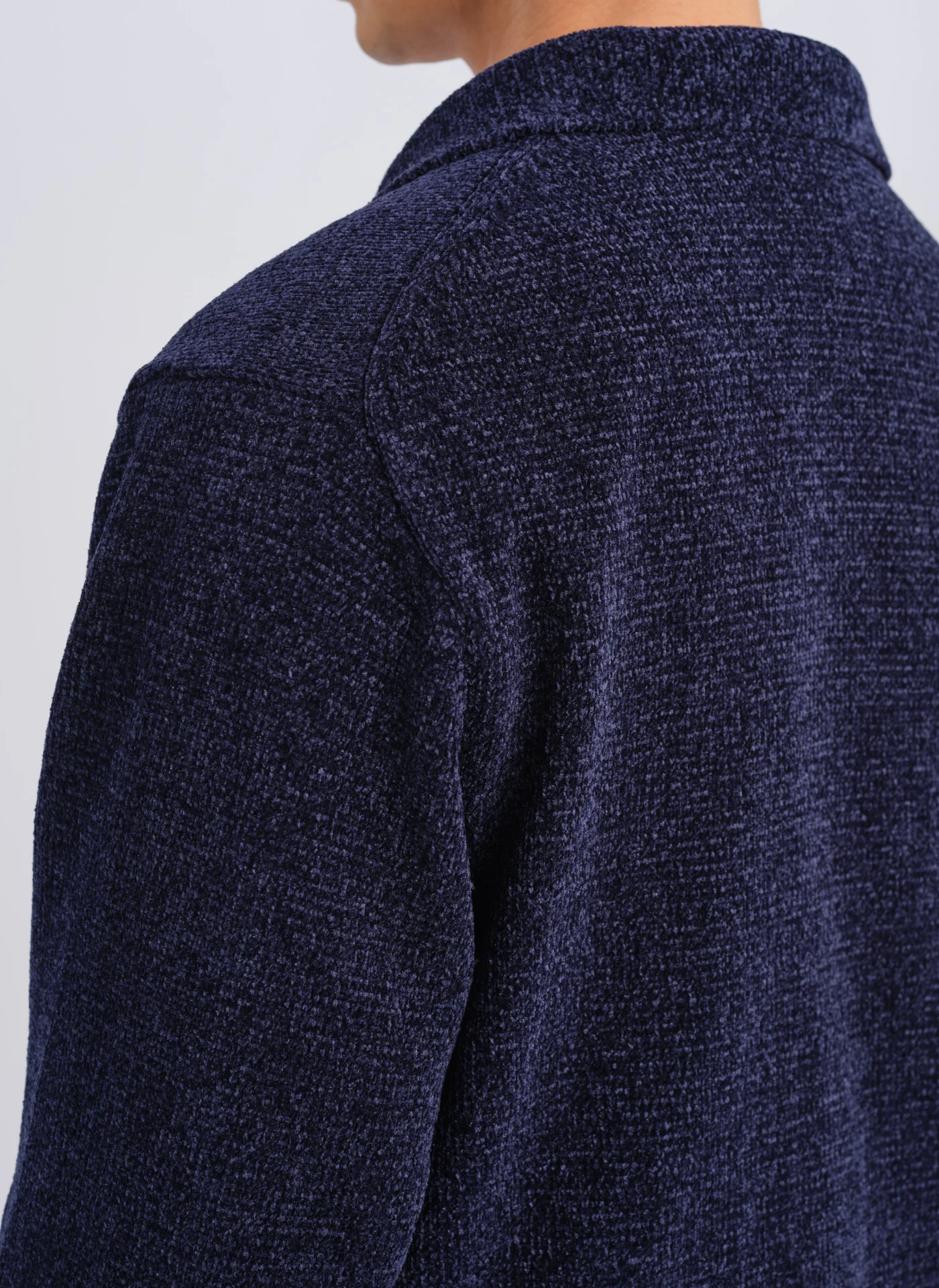 Polyester Velvet Knitted Blazer - Umamrii