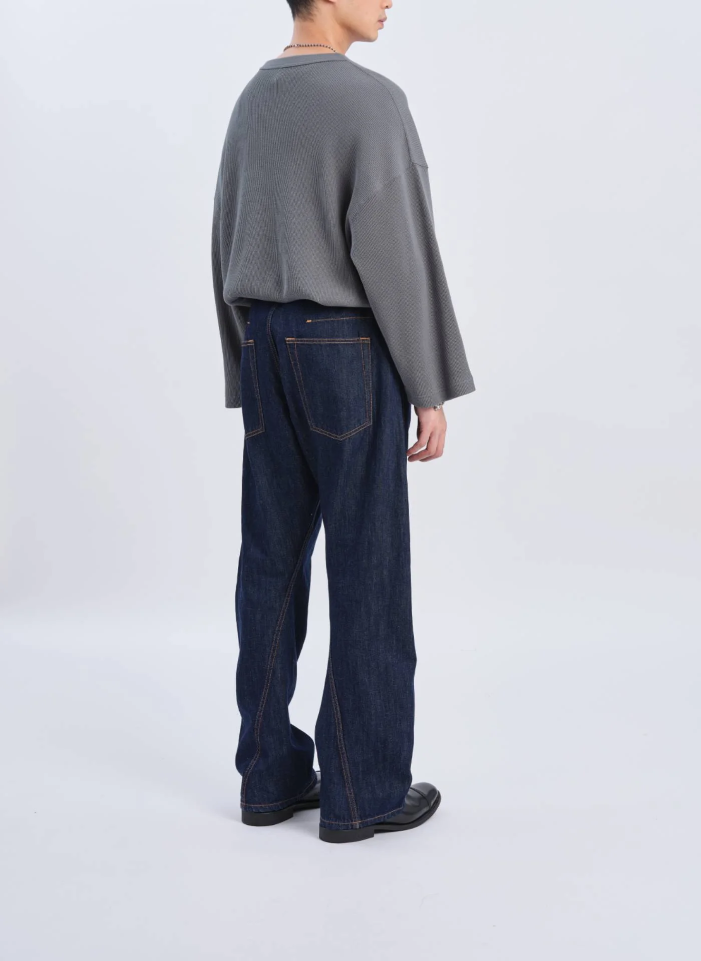 Indigo Cotton Linen Denim Jeans - Umamrii