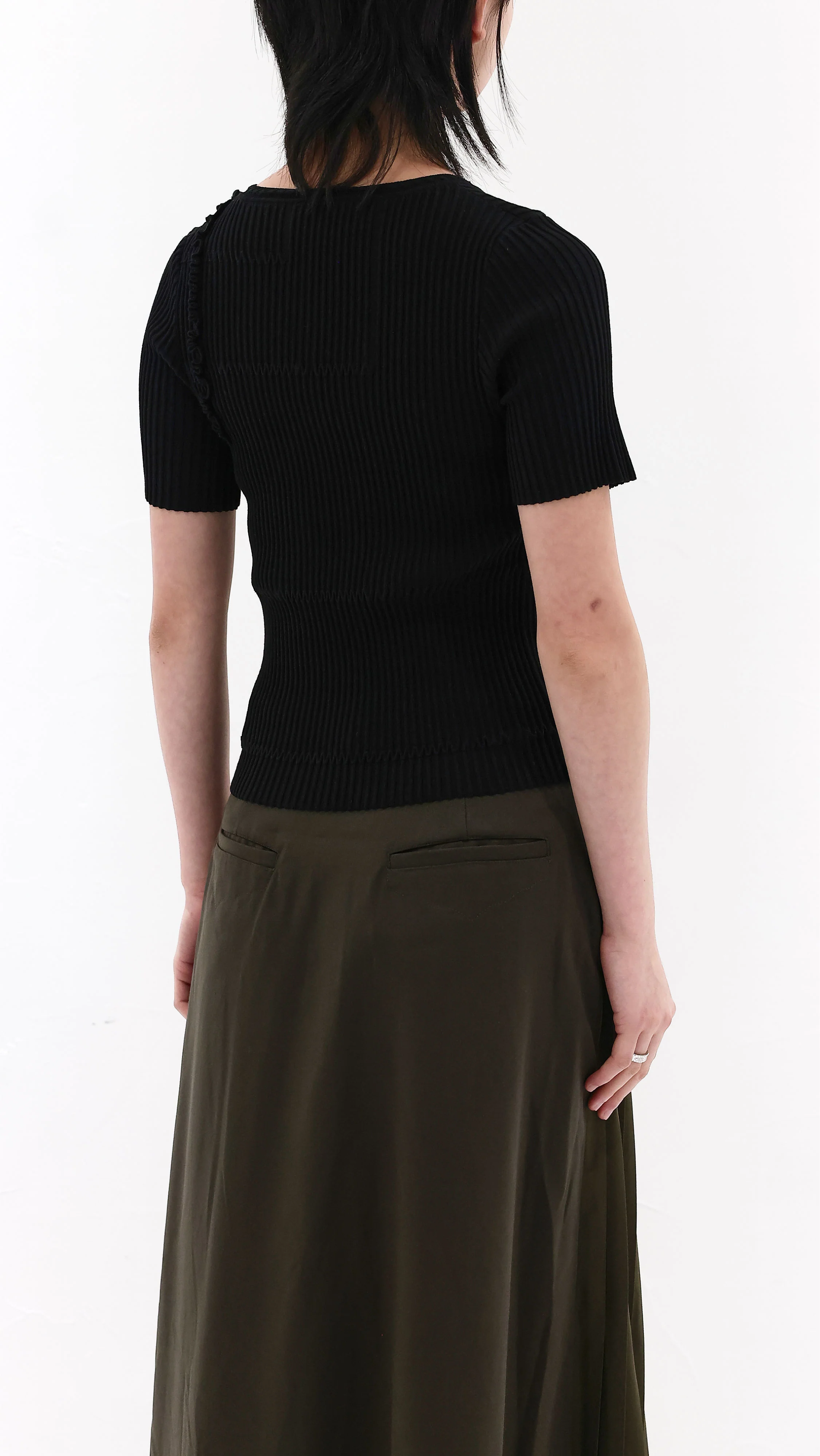 Basic Short Sleeves Sweater - Umamrii
