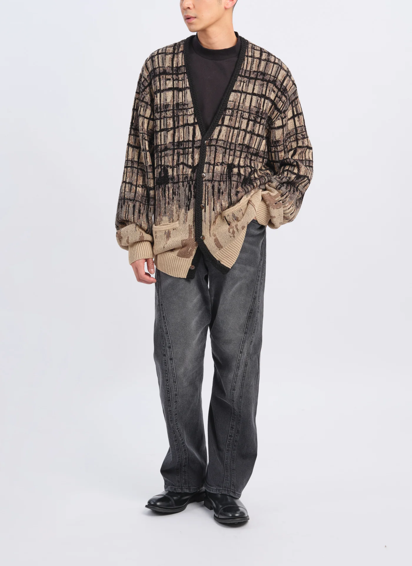 Rinse Wash Cotton Lycra Z-Twill Curved Slim Jeans - Umamrii