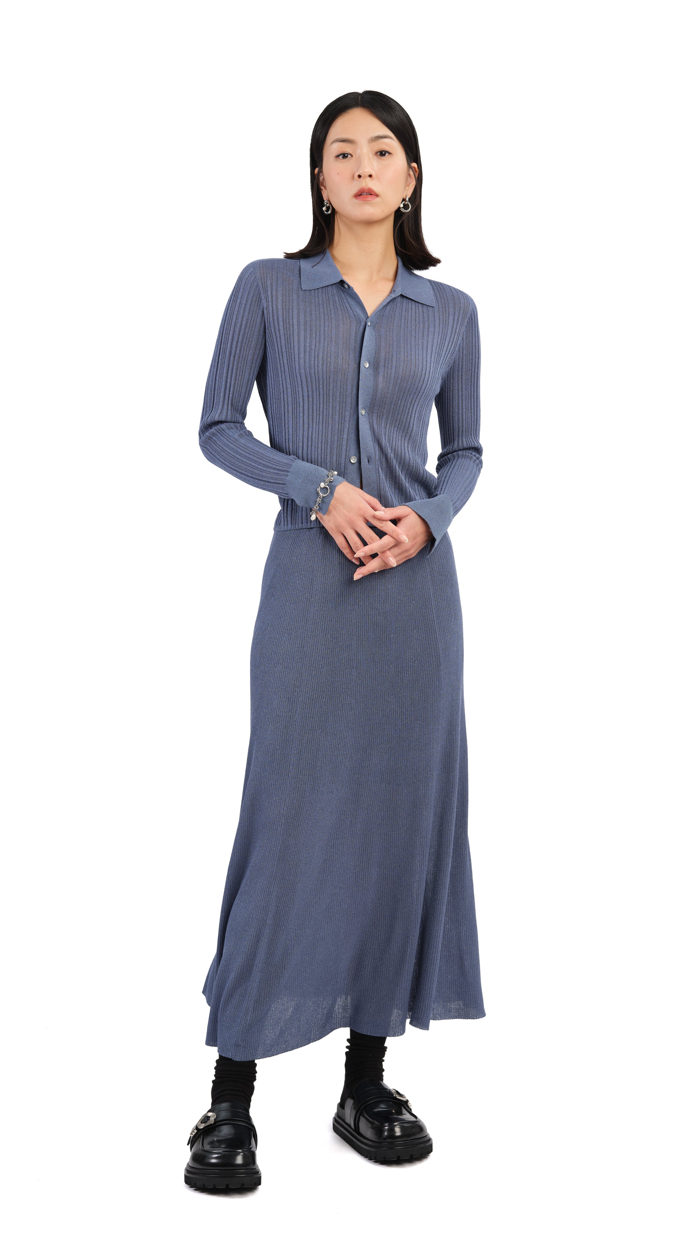 Lurex Knit Skirt - Umamrii