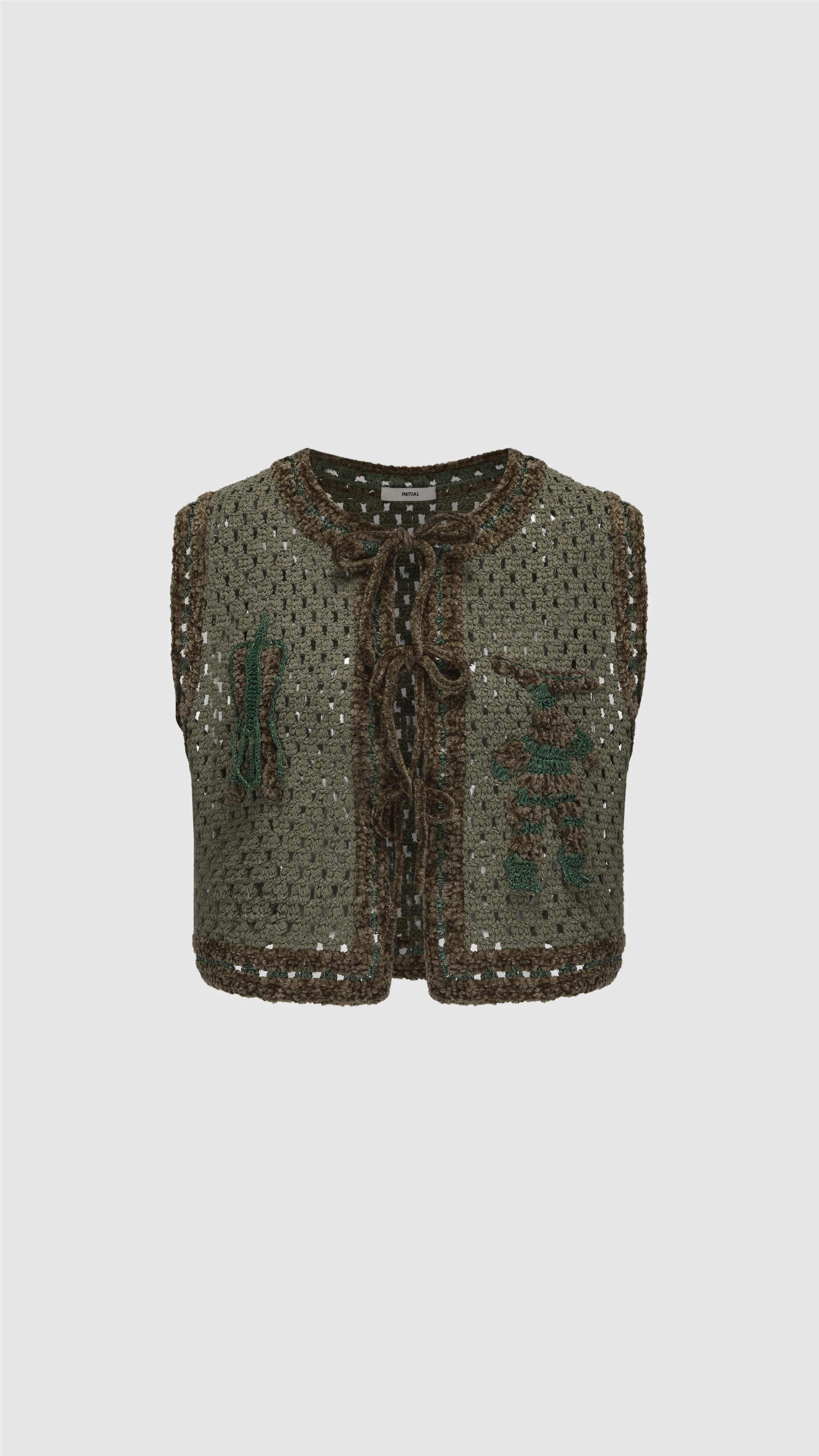 Selk'Nam Graphic Crochet Vest - Umamrii