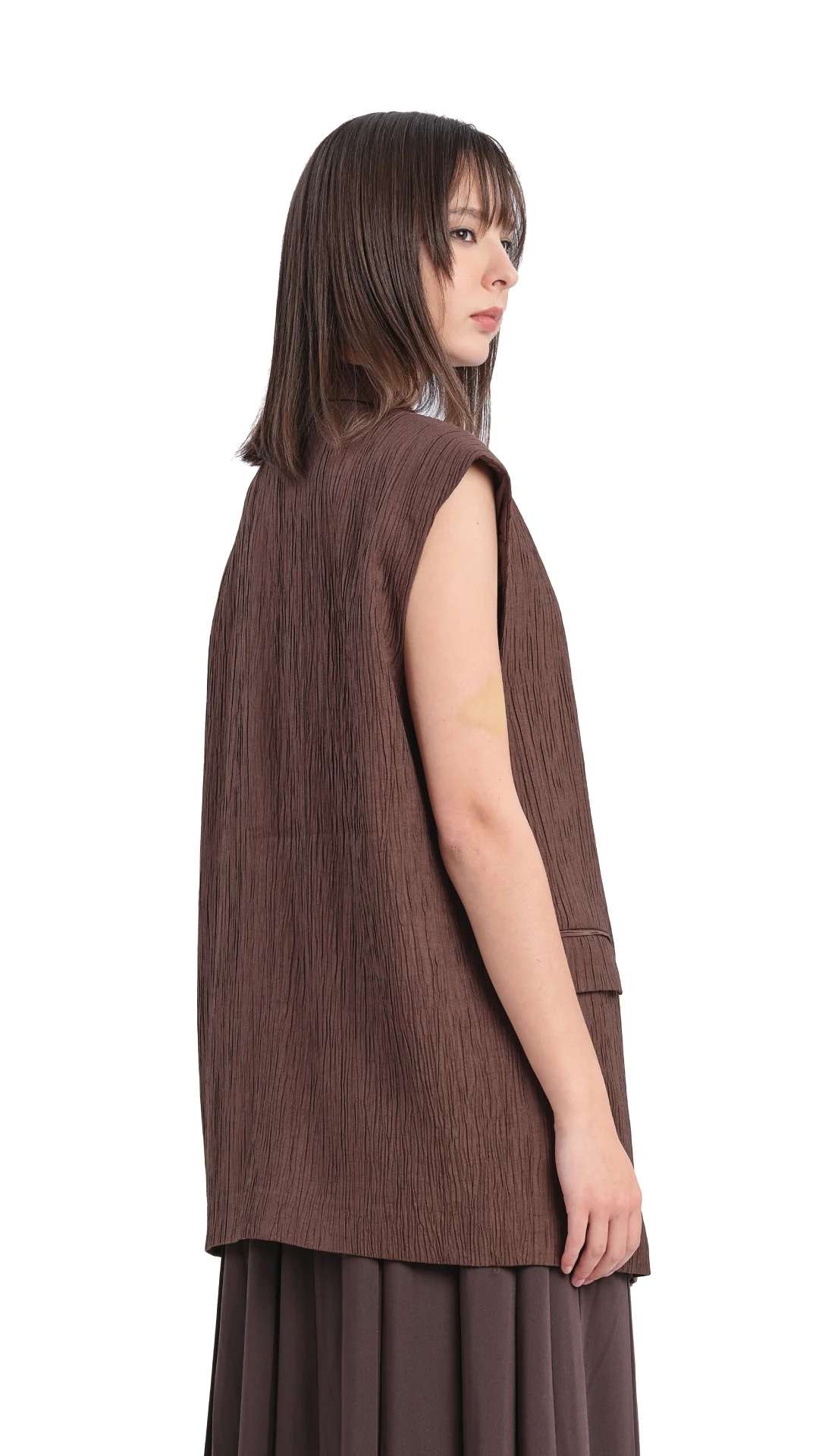 Oversized Jacquard Waistcoat - Umamrii