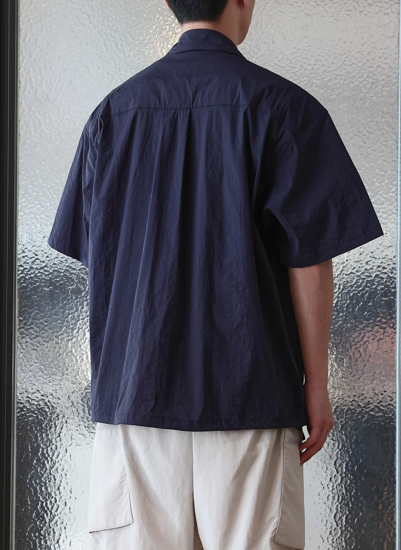 Nylon Polyester Business Pack Open Collar Shirt Jacket - Umamrii