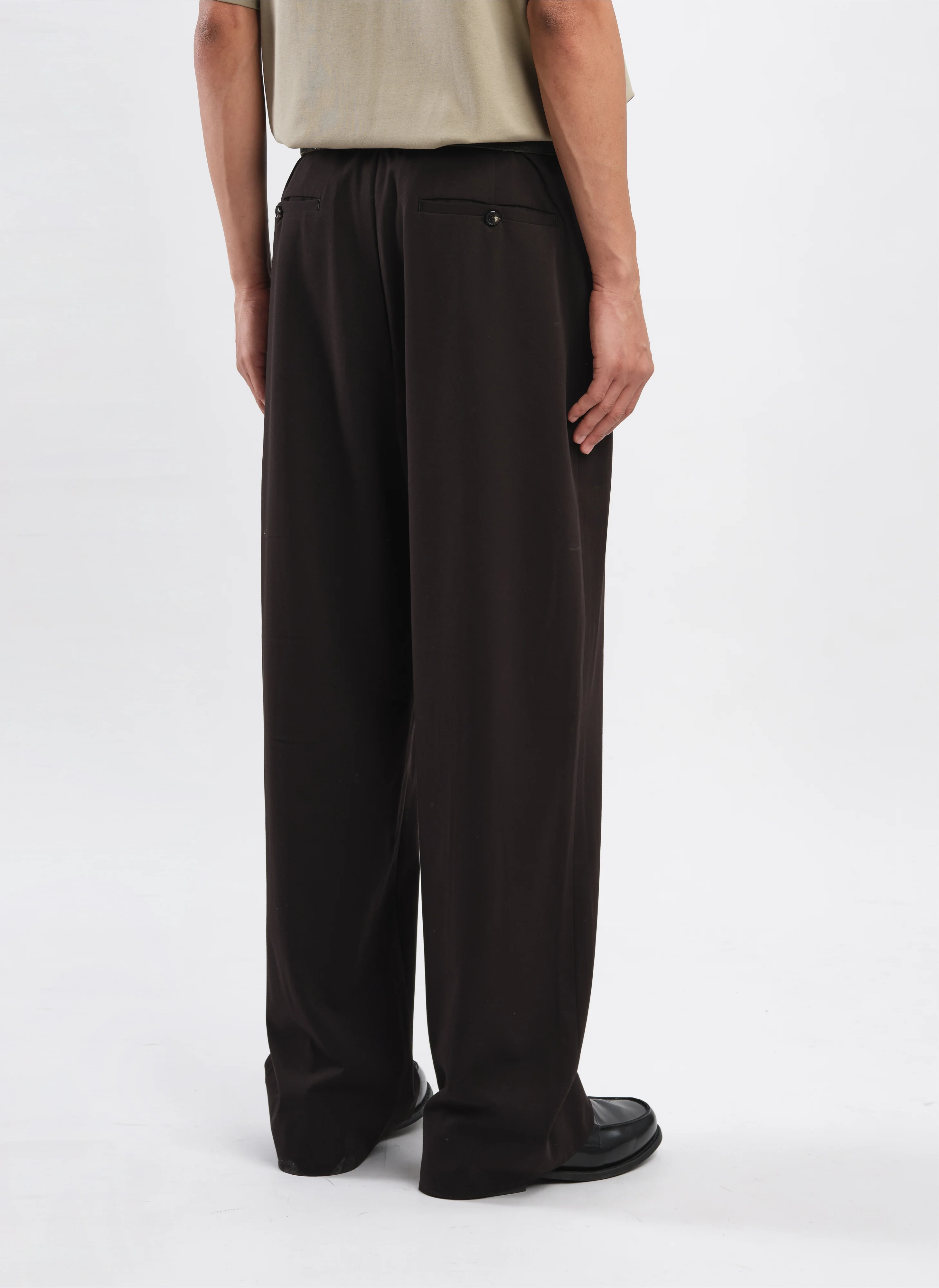 Tencel Cotton Polyester Spandex Wide Straight Pants - Umamrii