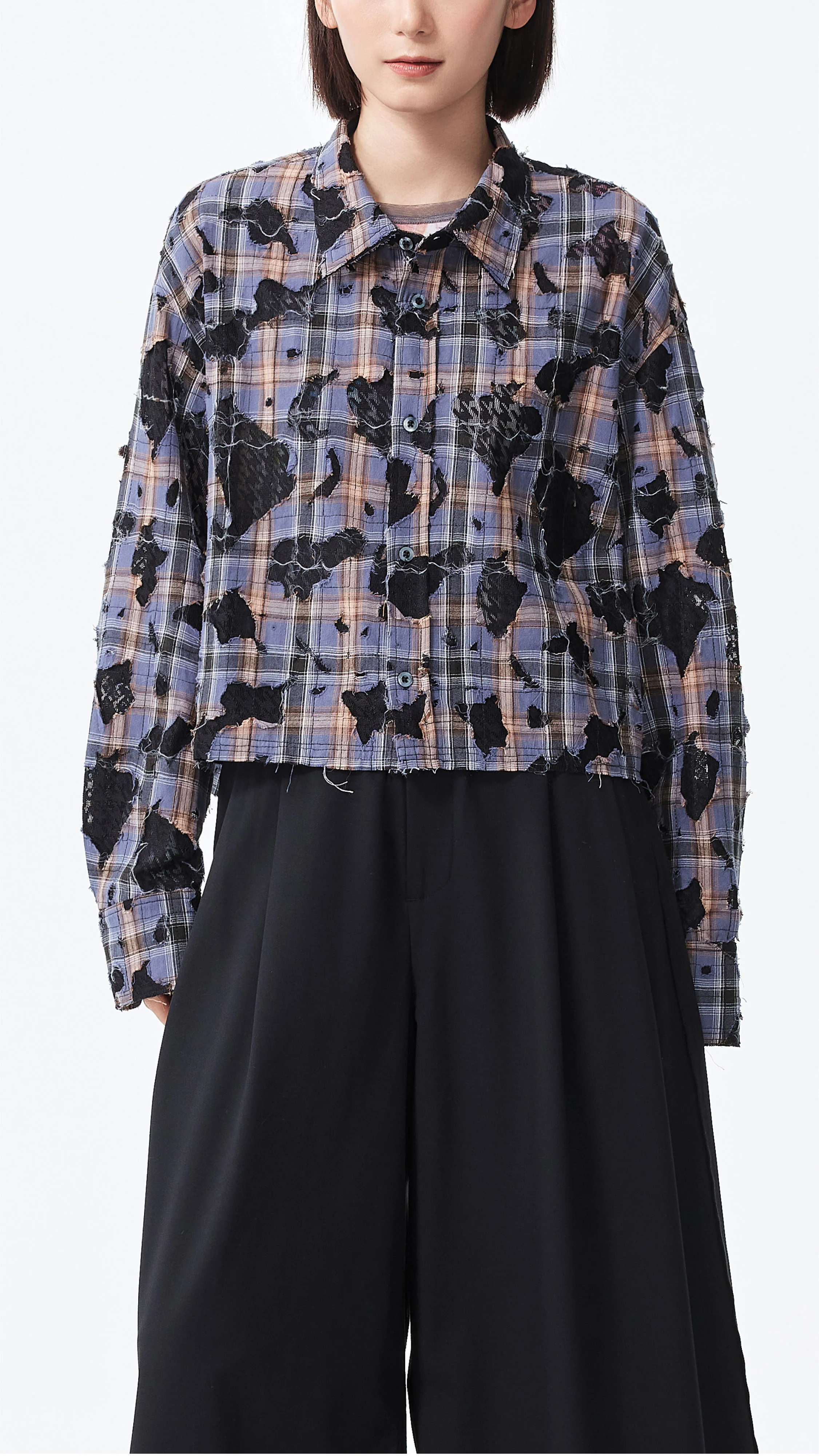 Patchwork Lace Shirt - Umamrii