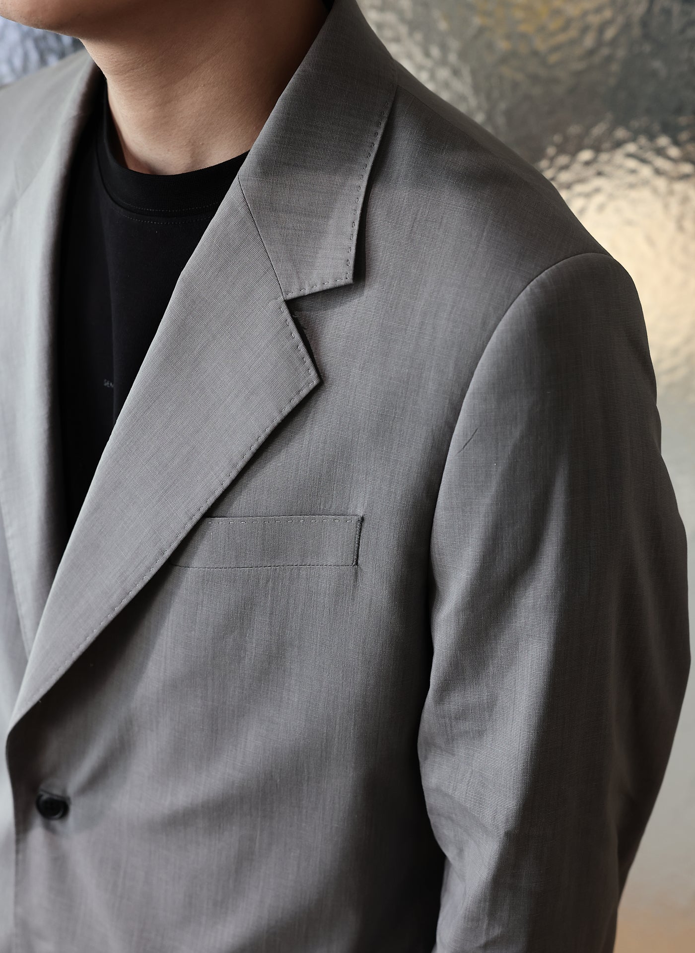 Coolmax Polyester Ramie Construction Suit Blazer - Umamrii