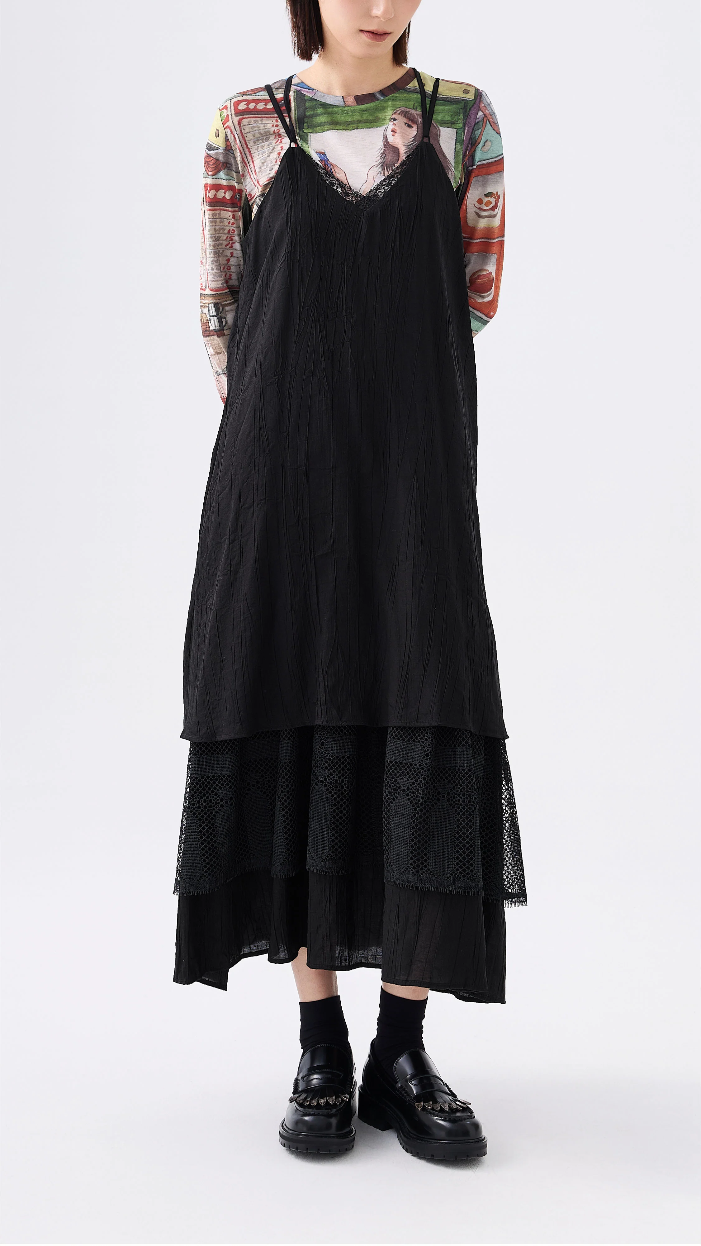 Dress with Lace Detail - Umamrii