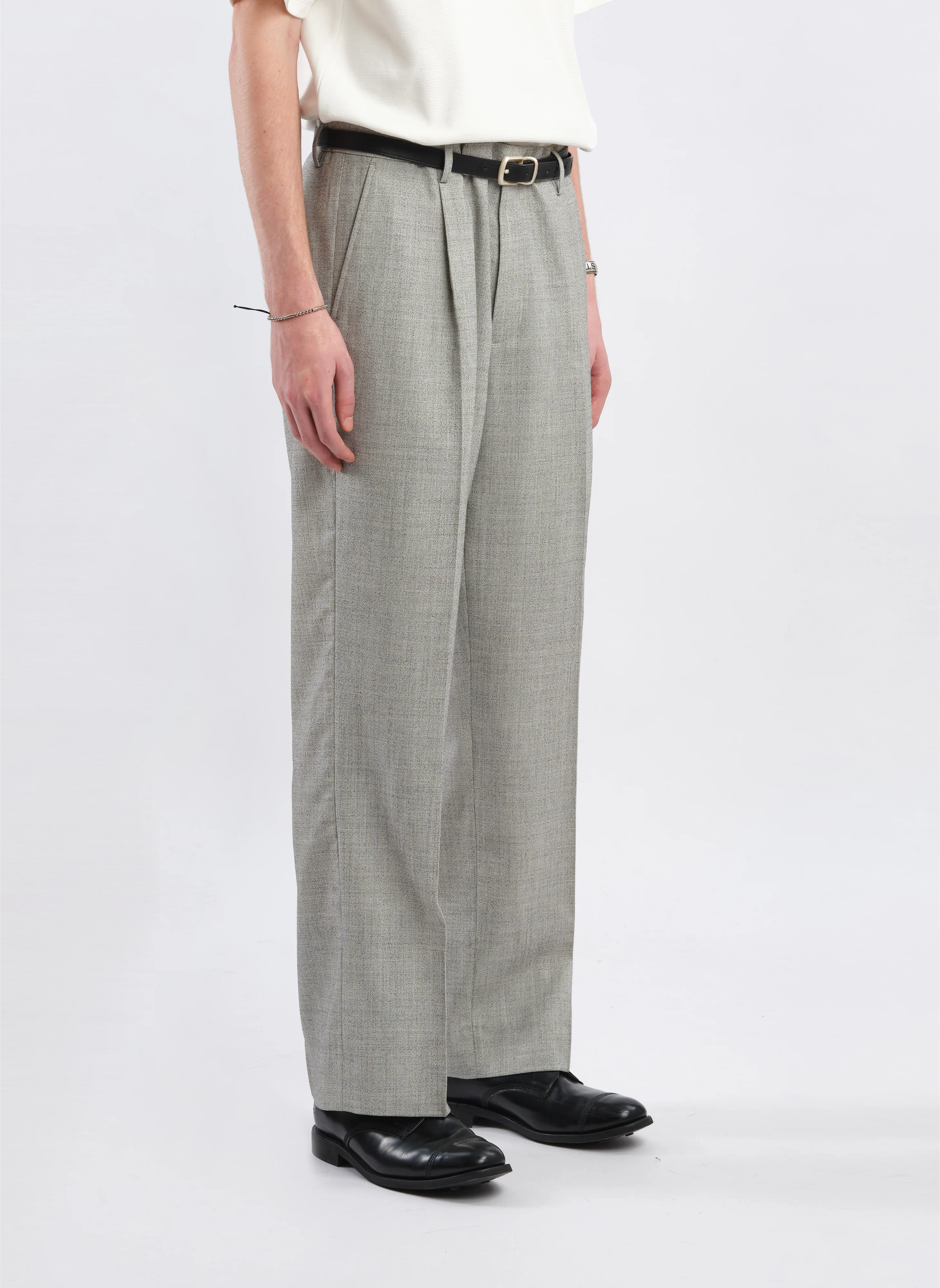 Marzotto Organic Wool Pleated Suit Pants - Umamrii