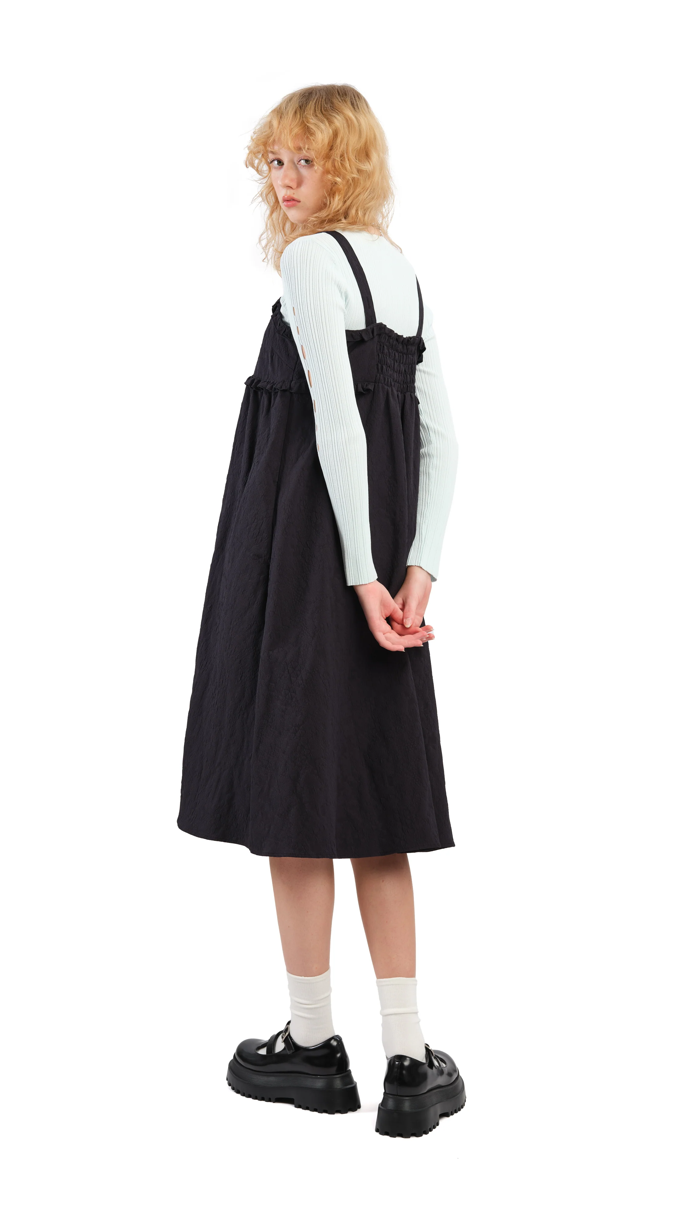 Textural Tiered Dress - Umamrii