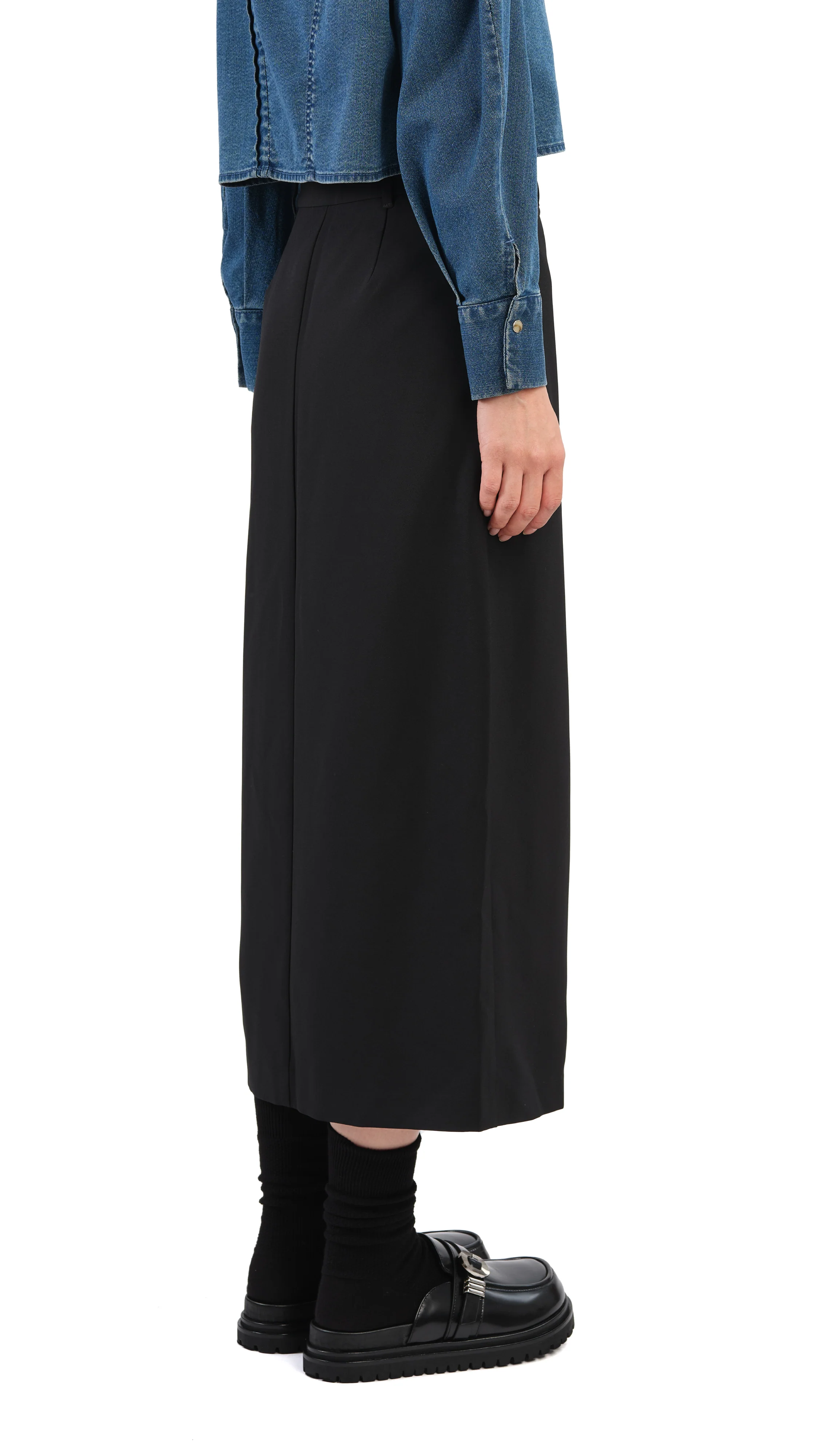 Pencil Skirt With Slit - Umamrii