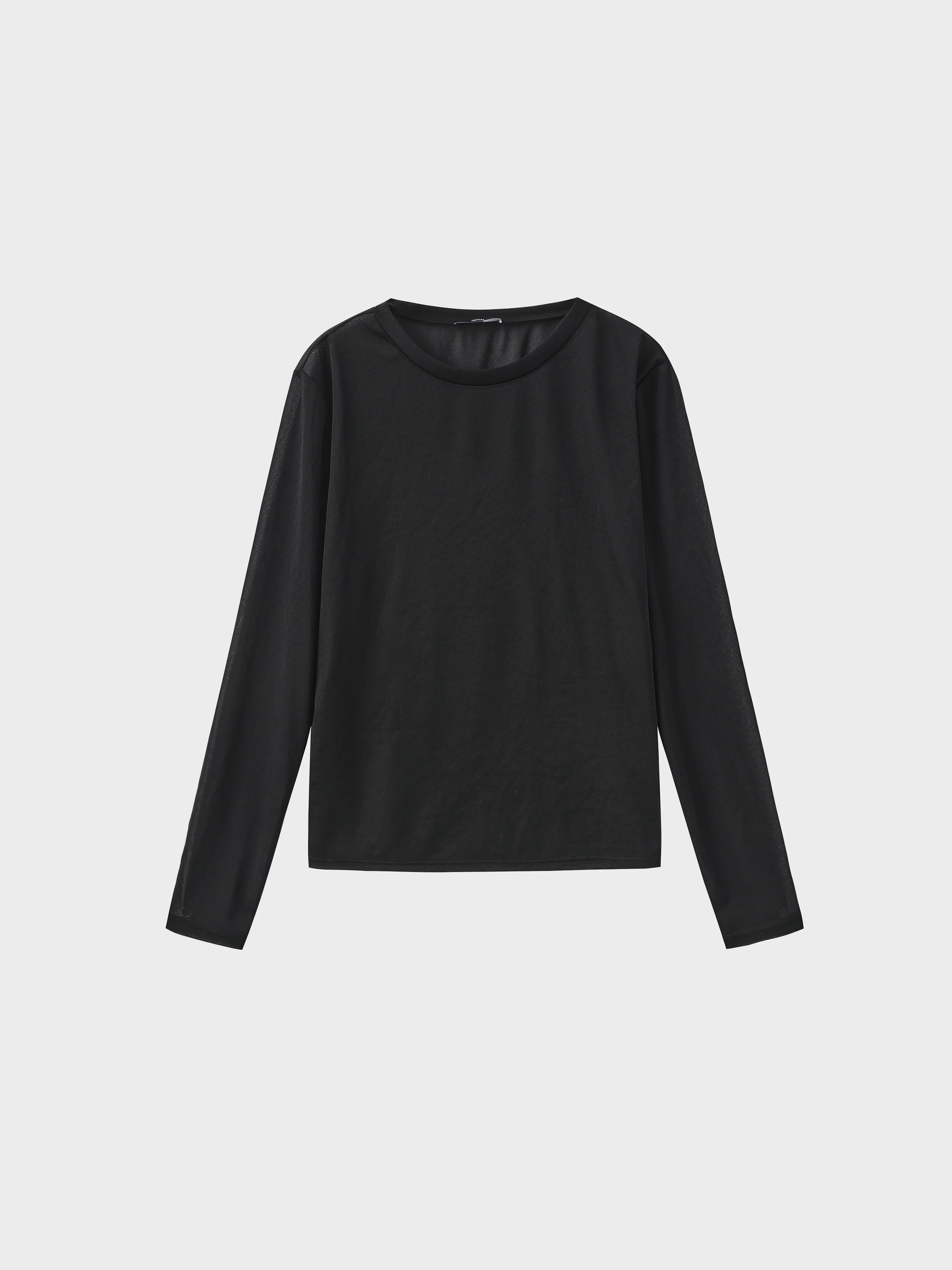 Mock-neck Sheer Top - Umamrii