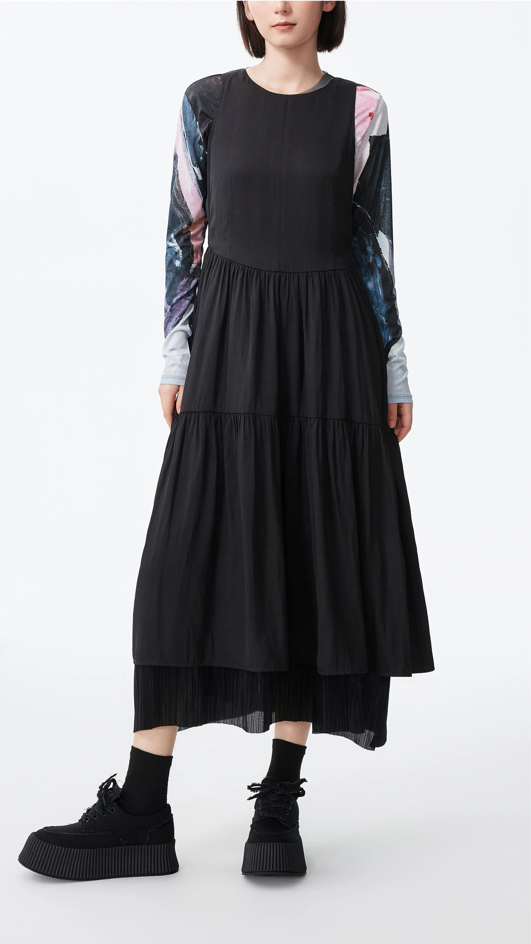 Tiered Midi Dress - Umamrii