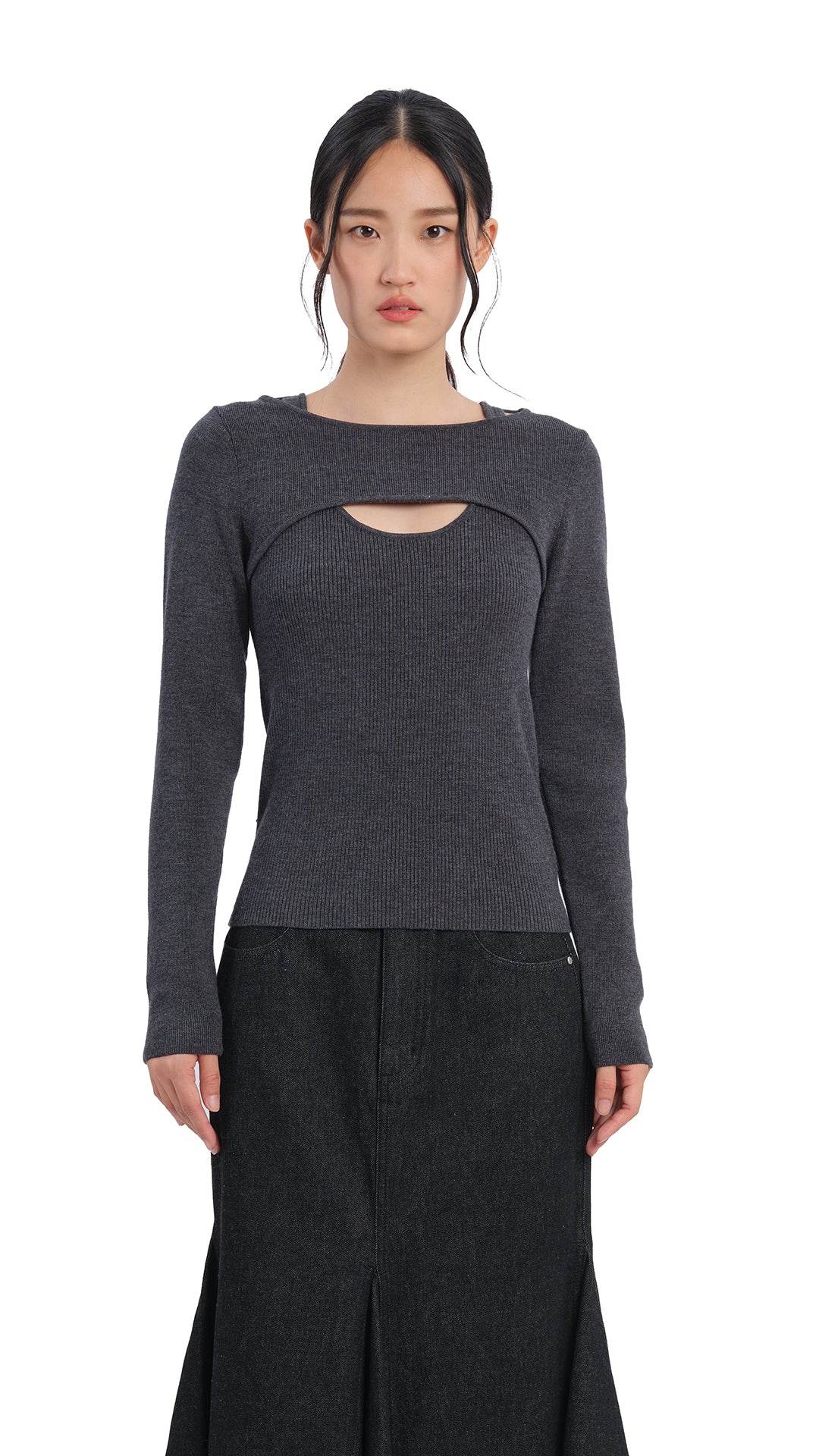 2-in-1 Wool Sweater - Umamrii