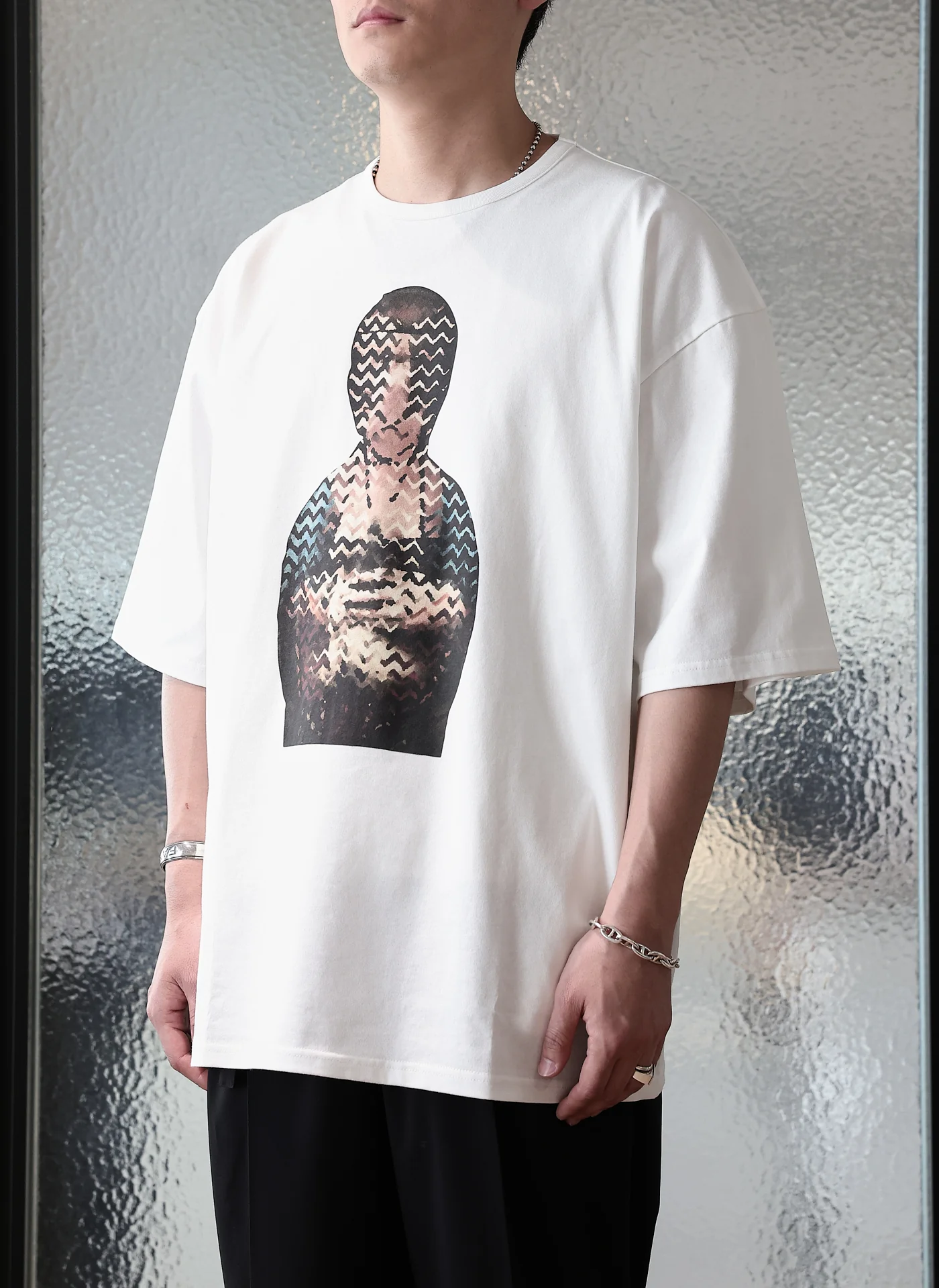 Dama Con Lermellino Cotton Graphic Top - Umamrii