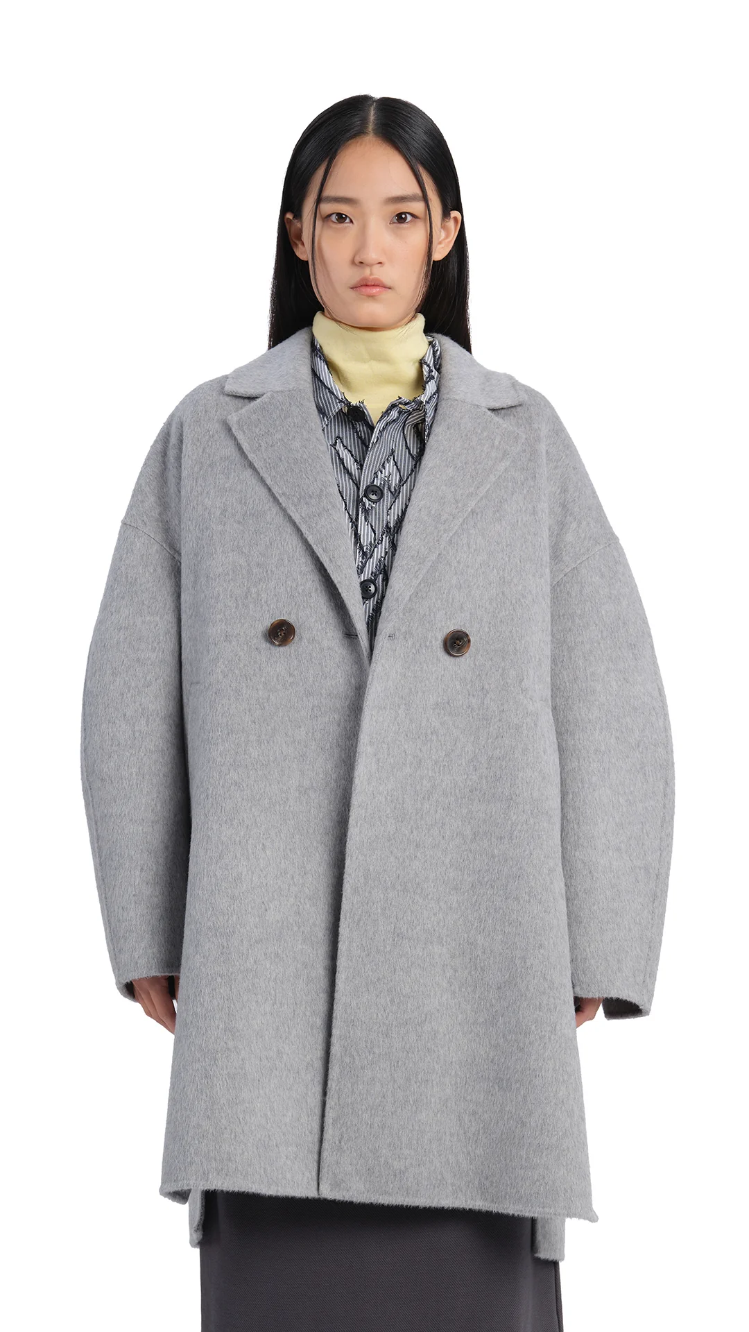 Melange Double Face Coat - Umamrii