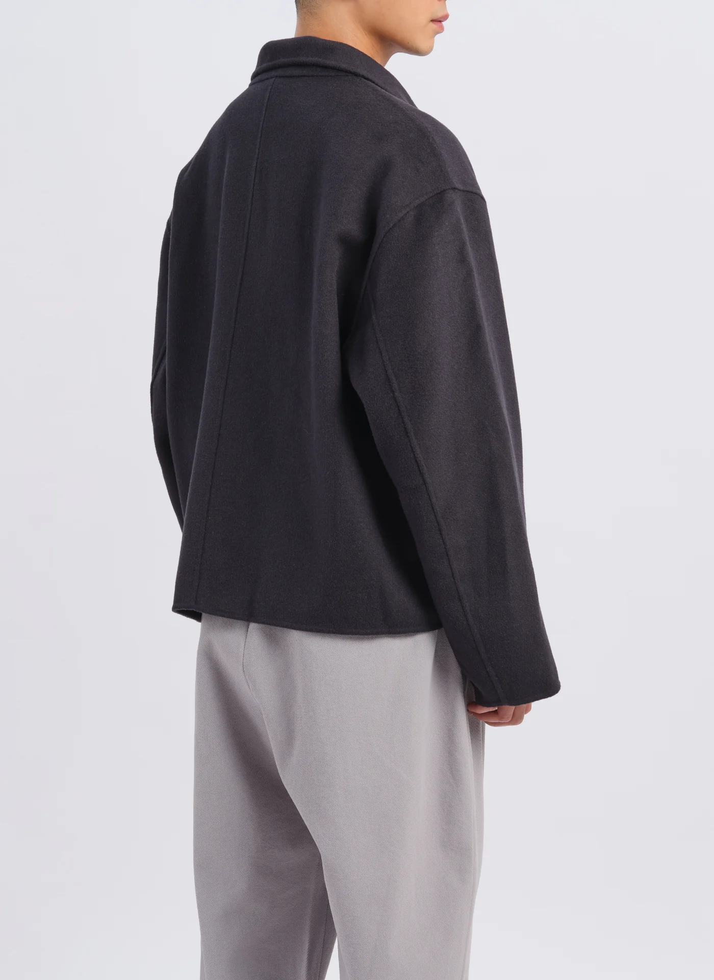 W.R Wool Cashmere Stand Collar Jacket - Umamrii