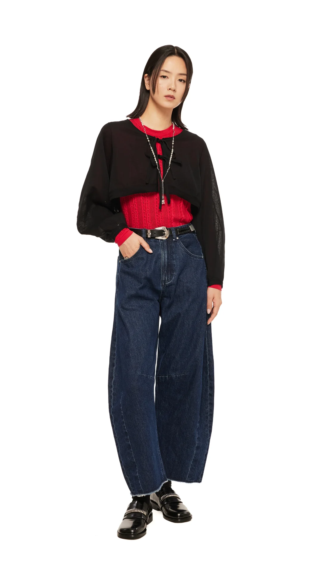 Round-Toe Slip On Loafer With Metal Details - Umamrii