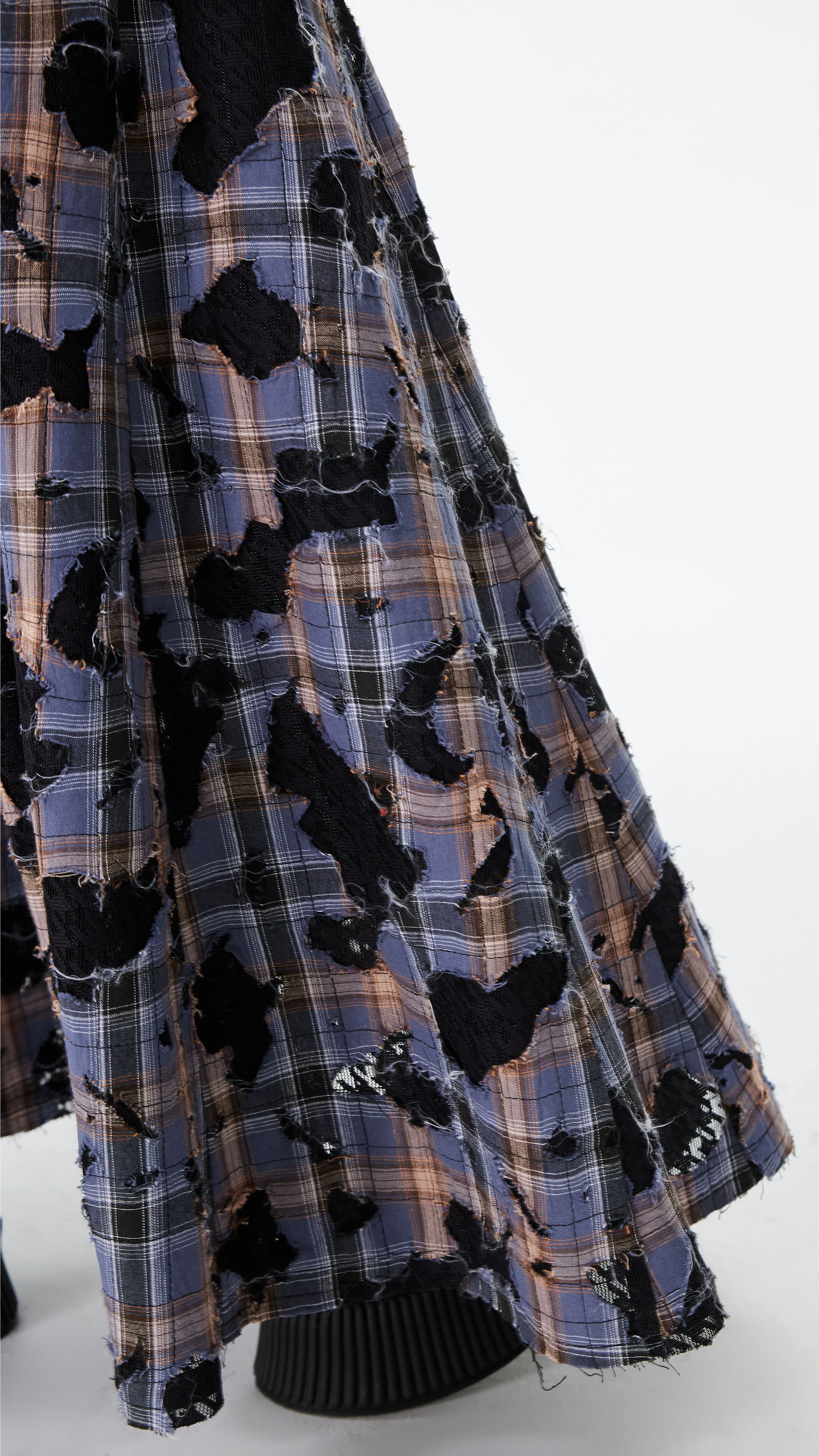 Patchwork Lace Flare Skirt - Umamrii