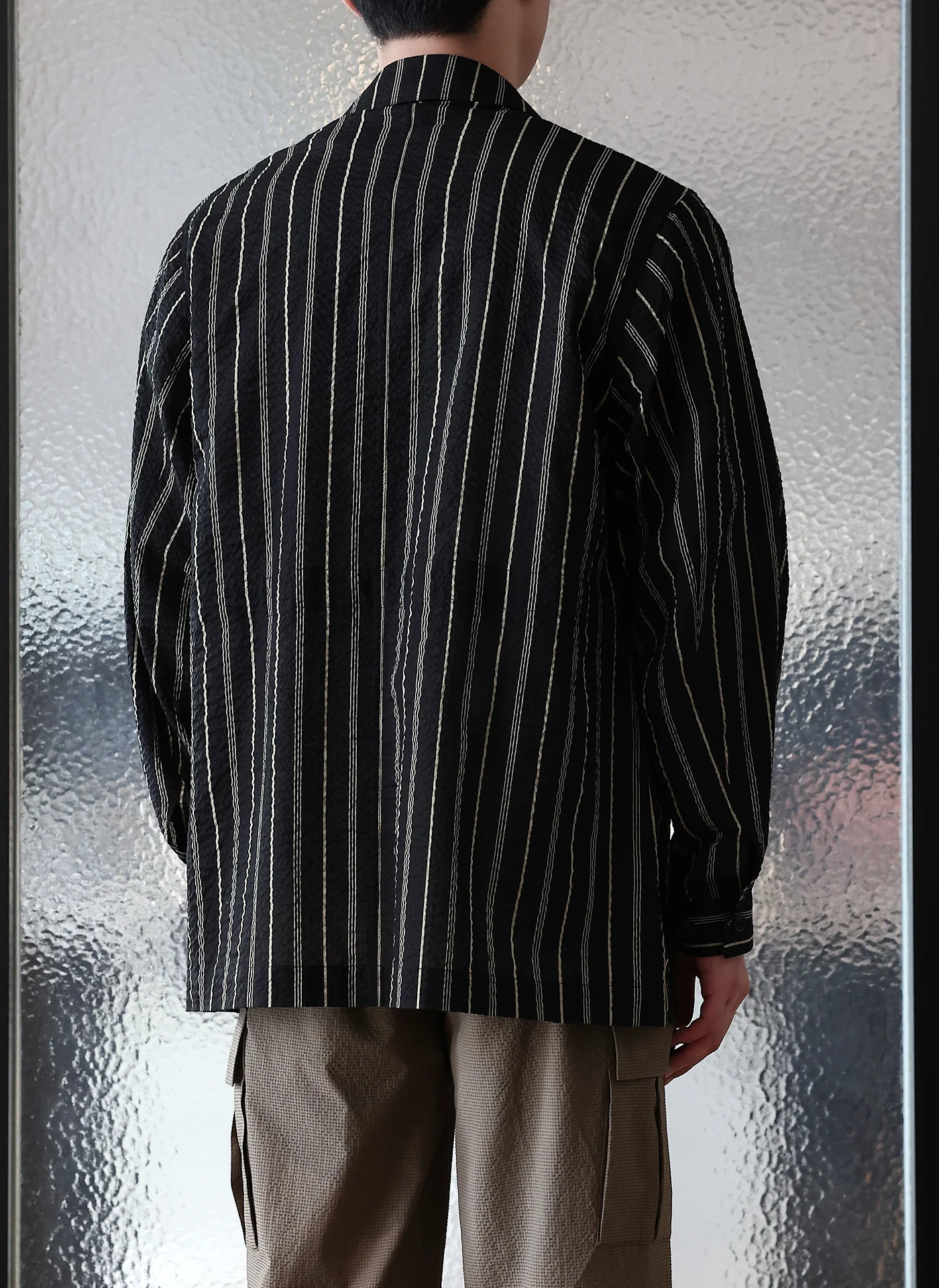 Cotton Seersucker Soft Hunting Blazer - Umamrii