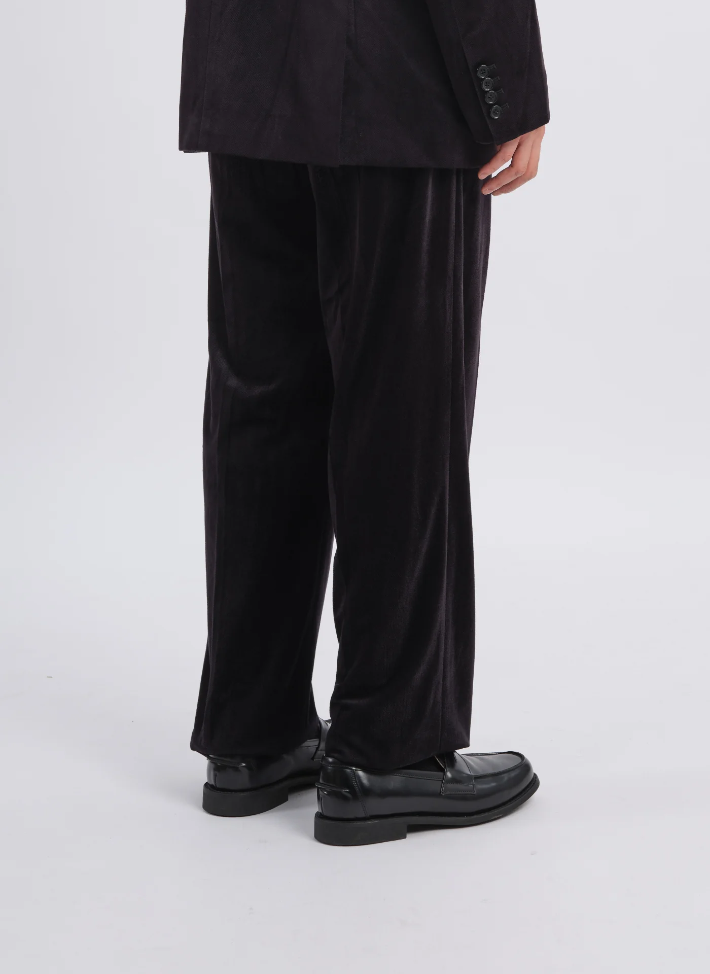 Micro Polyester Velour Twill Suit Pants - Umamrii