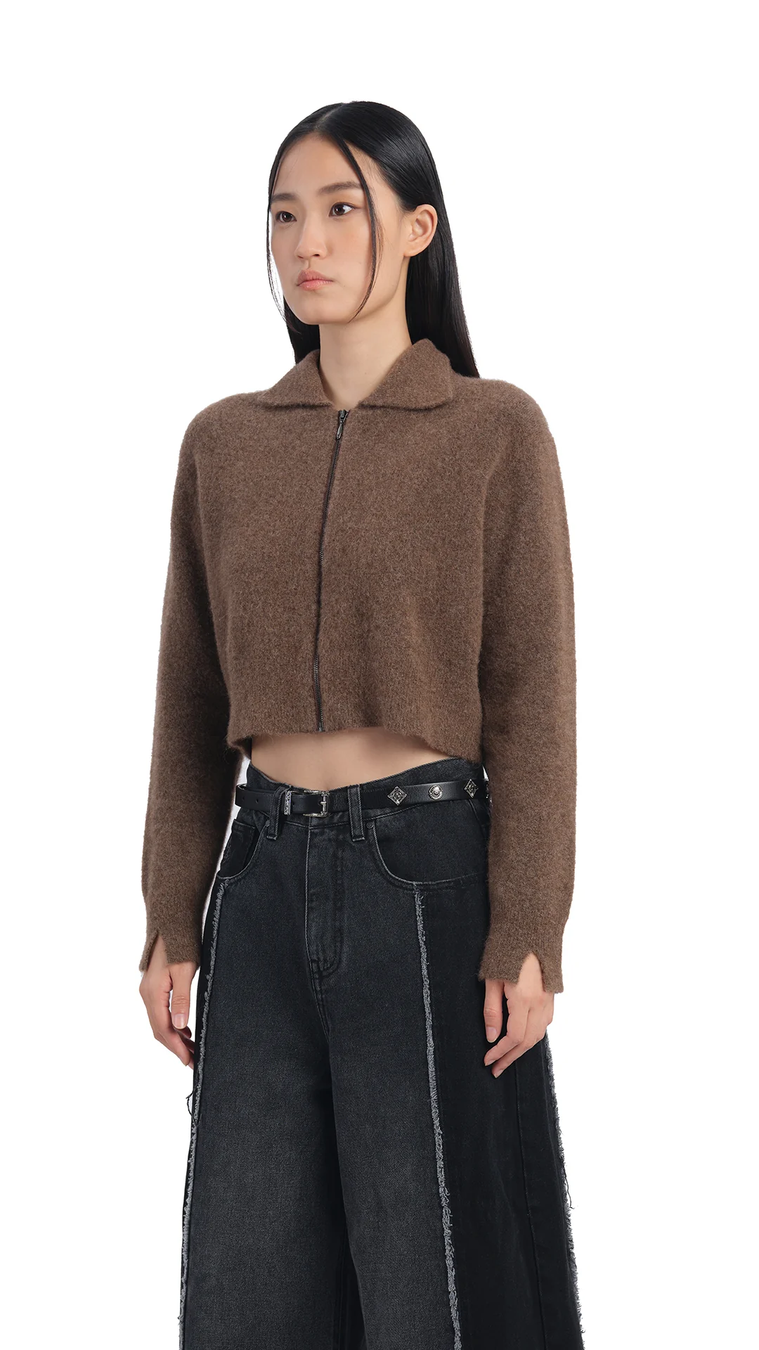 Yak Zip-Up Cardigan - Umamrii