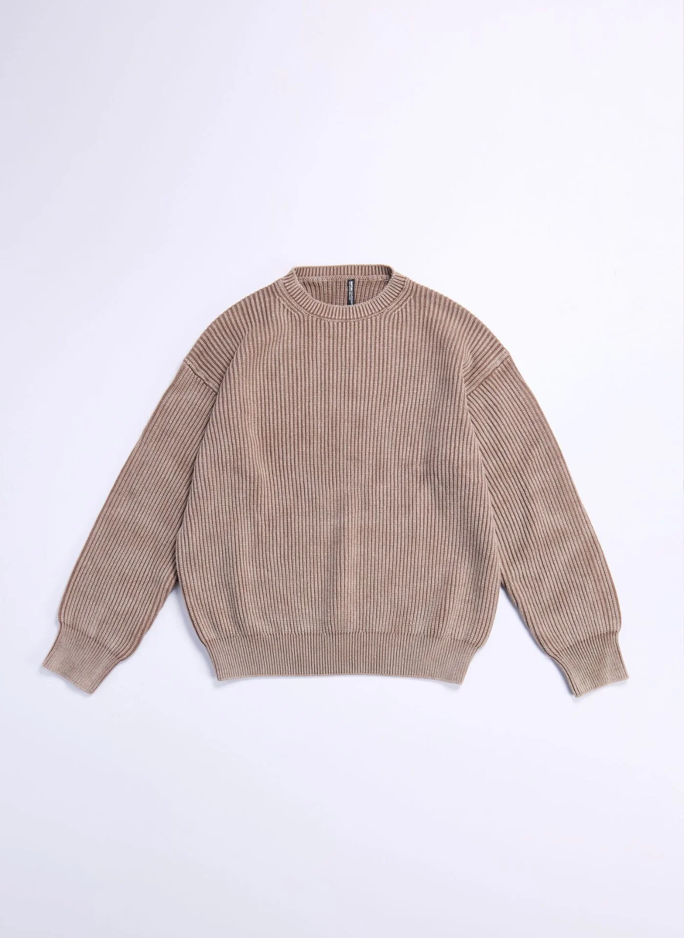 Heavy Washed Cotton Knitted Pullover - Umamrii