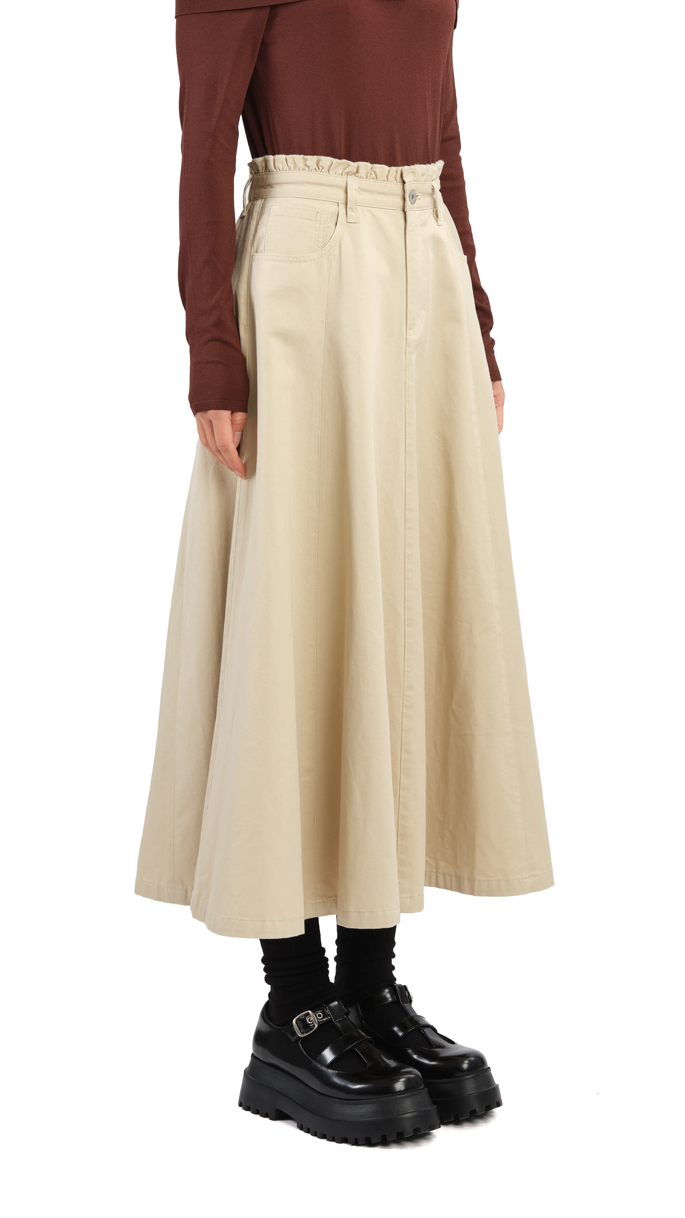 Ruffles Trim Skirt - Umamrii