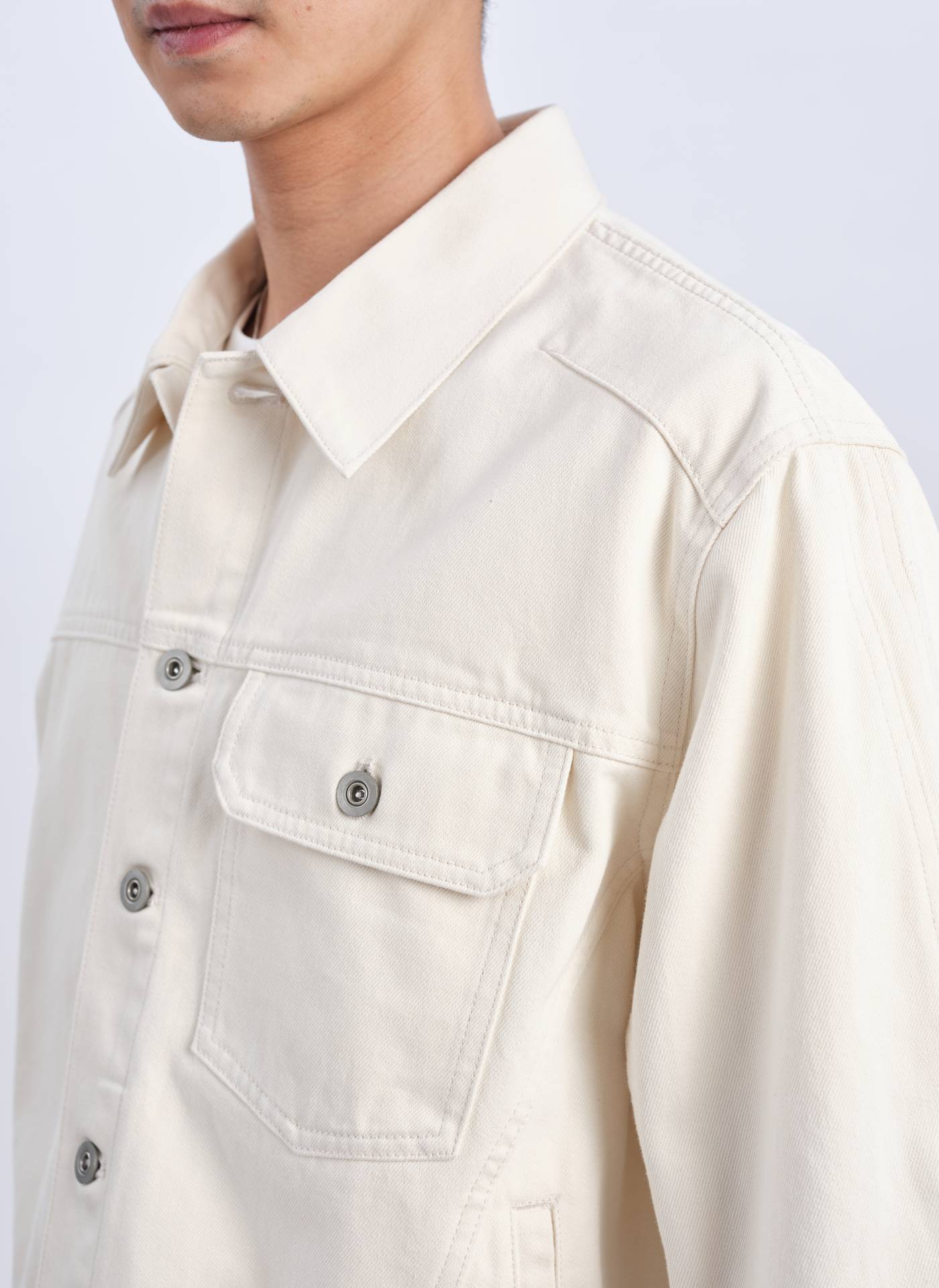 Cotton Denim Trucker Jacket - Umamrii