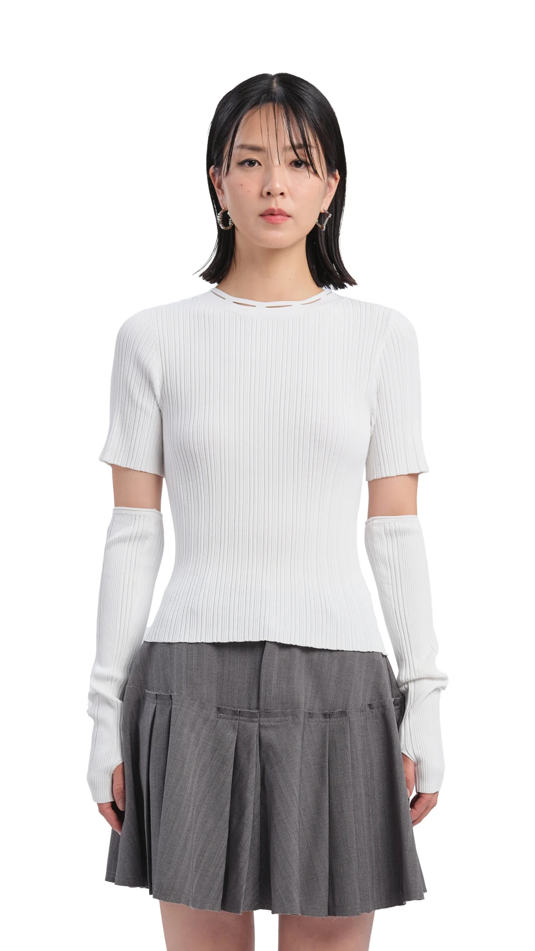 Sweater With Detachable Hand Warmer - Umamrii