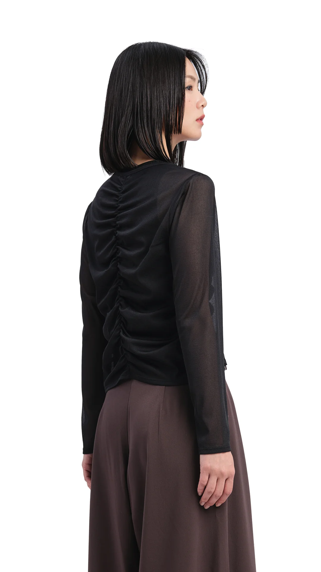 Sheer Gathered Jacket - Umamrii