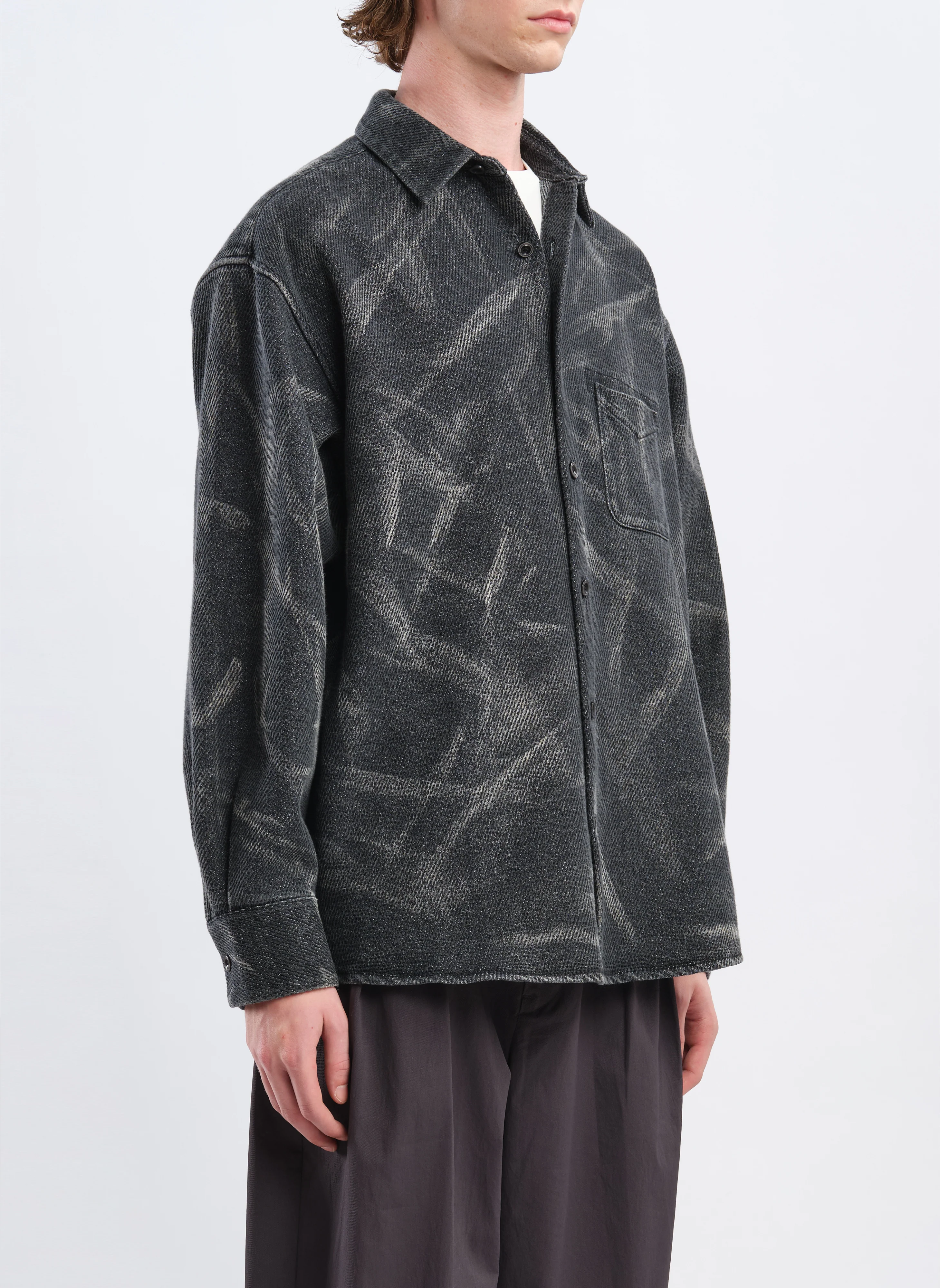 Cotton Polyester Jersey Shirt Jacket - Umamrii