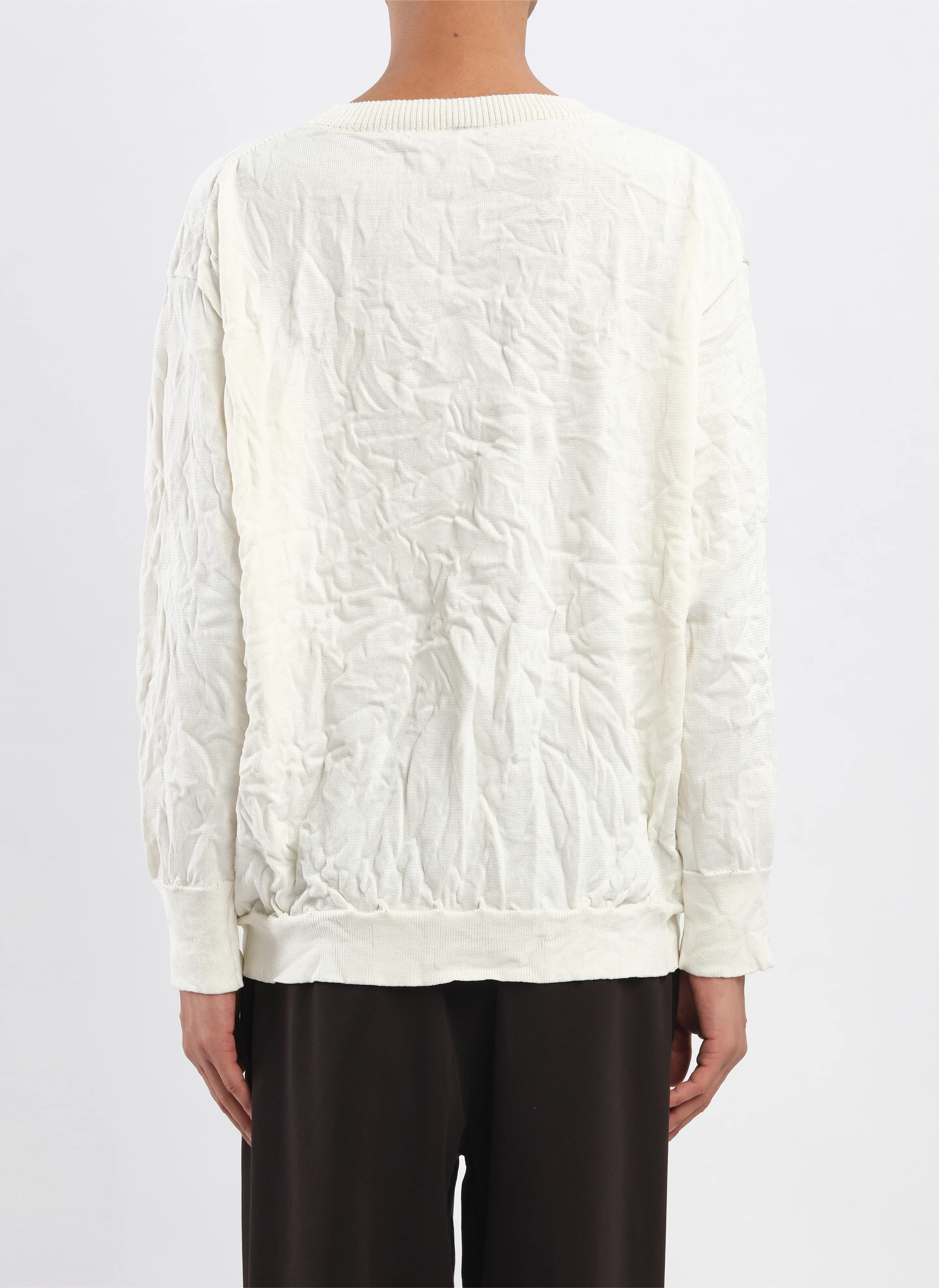 Wrinkle Polyester Dry Knit Pullover - Umamrii