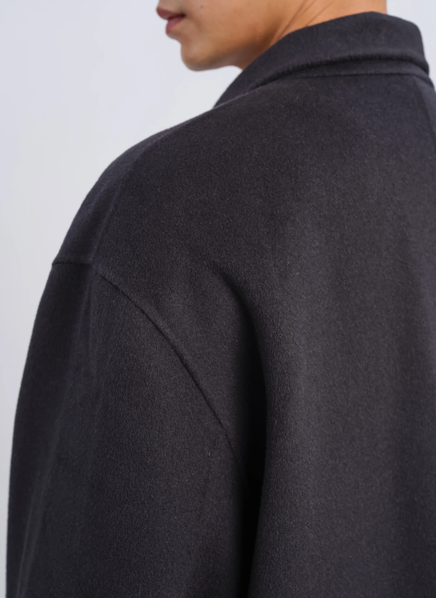 W.R Wool Cashmere Stand Collar Jacket - Umamrii