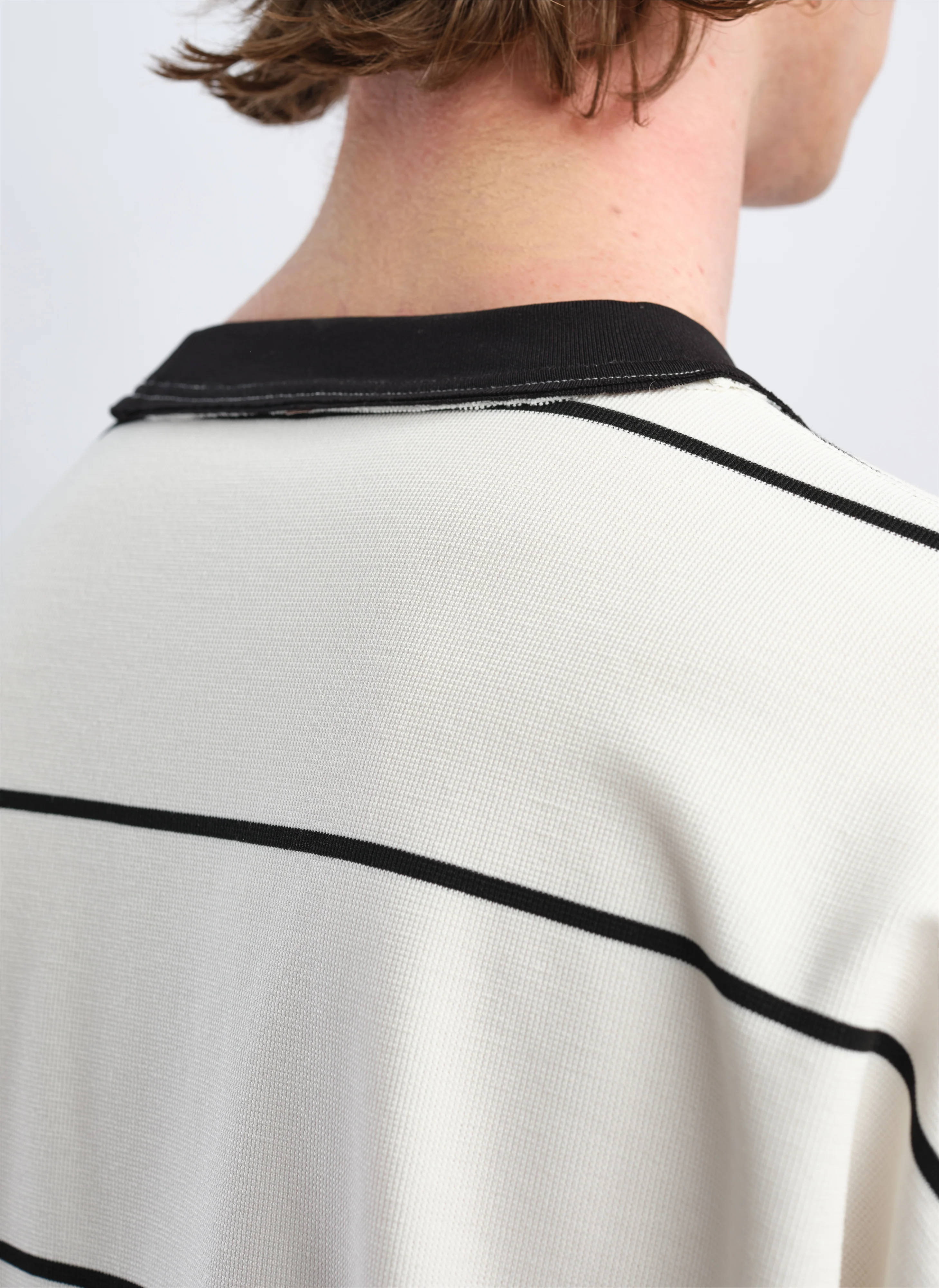 Jacquard Long Sleeves Border Top - Umamrii