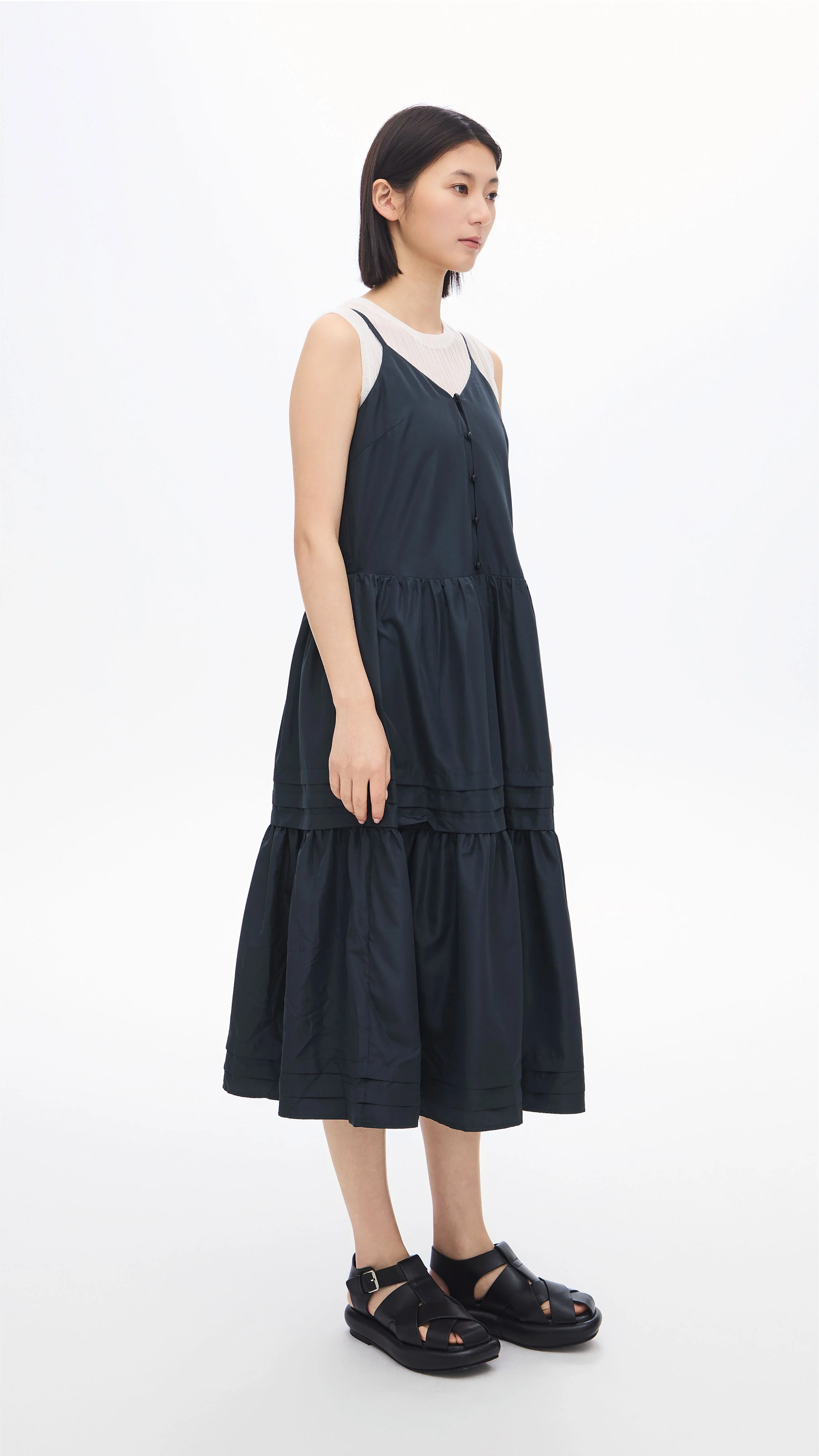 Gather Pleaded Dress - Umamrii