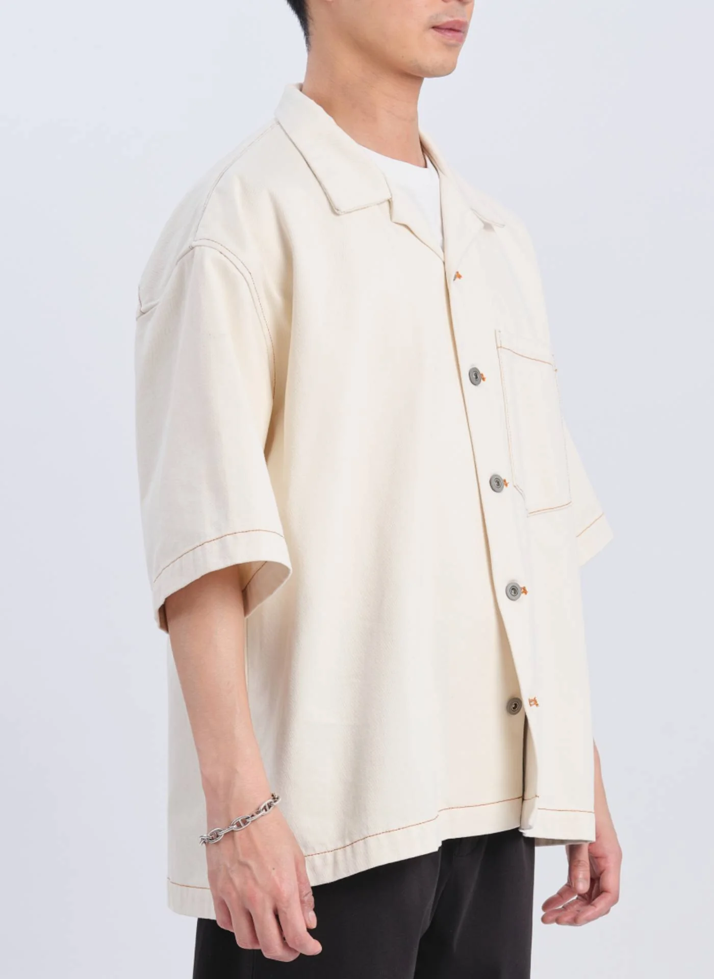 Cotton Denim Shirt Jacket - Umamrii