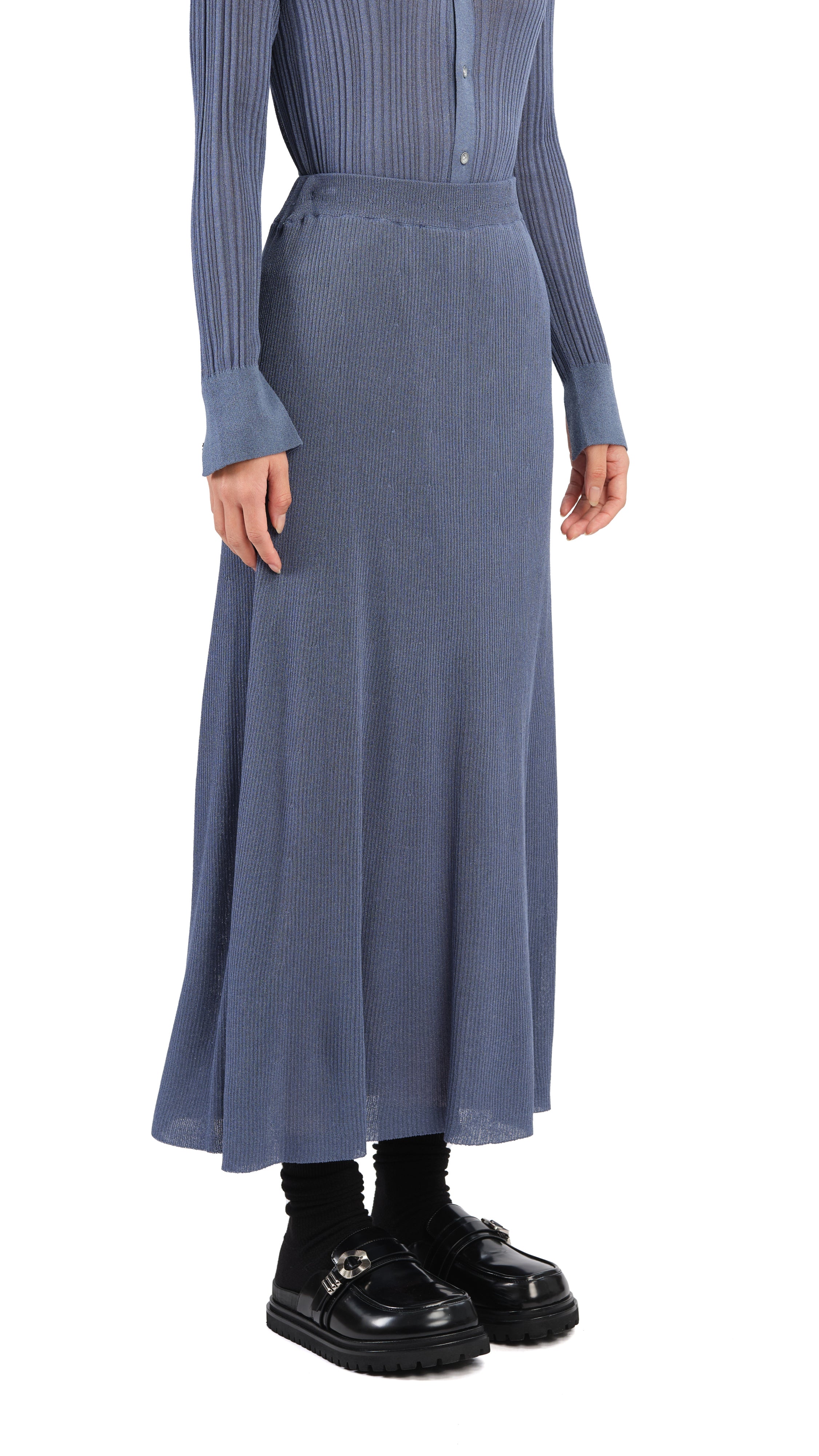 Lurex Knit Skirt - Umamrii