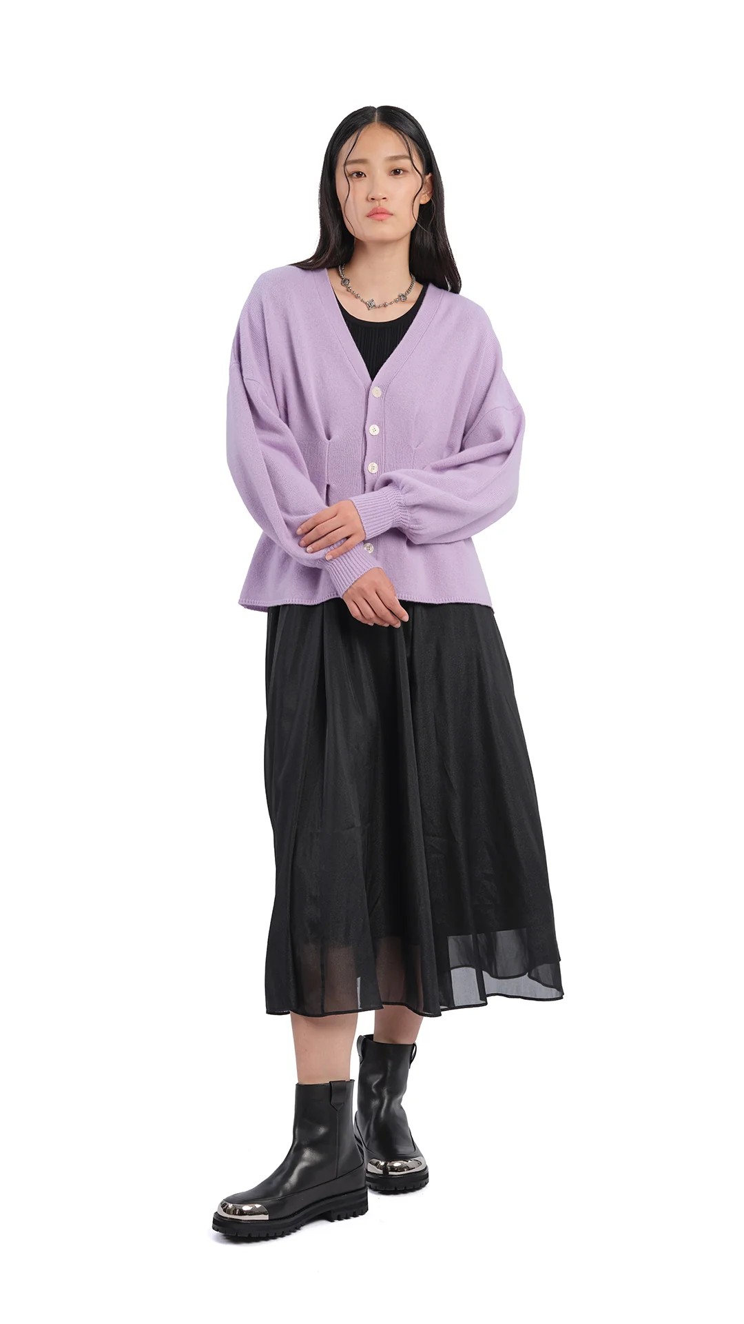 Cut-Out 2 In 1 Knit Dress - Umamrii