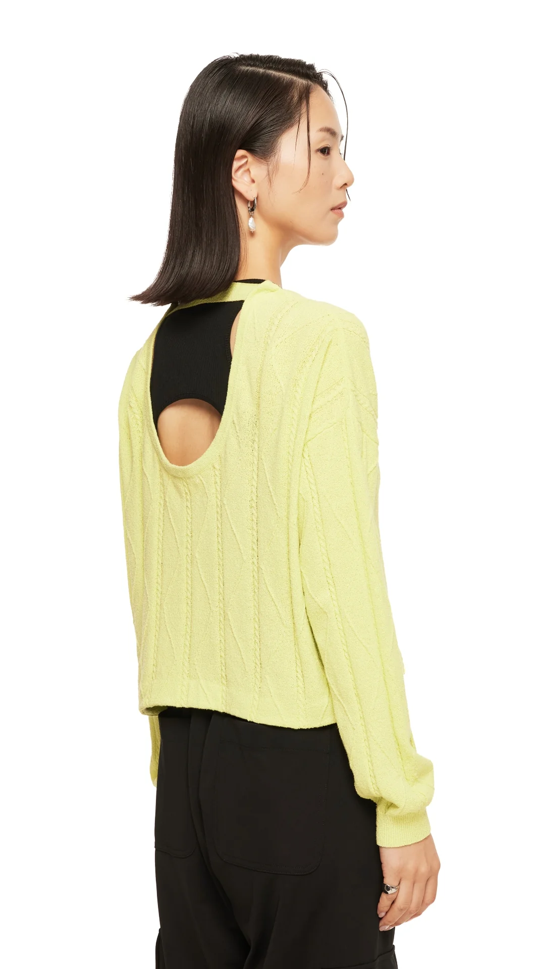 Back Cut-Out Cardigan - Umamrii