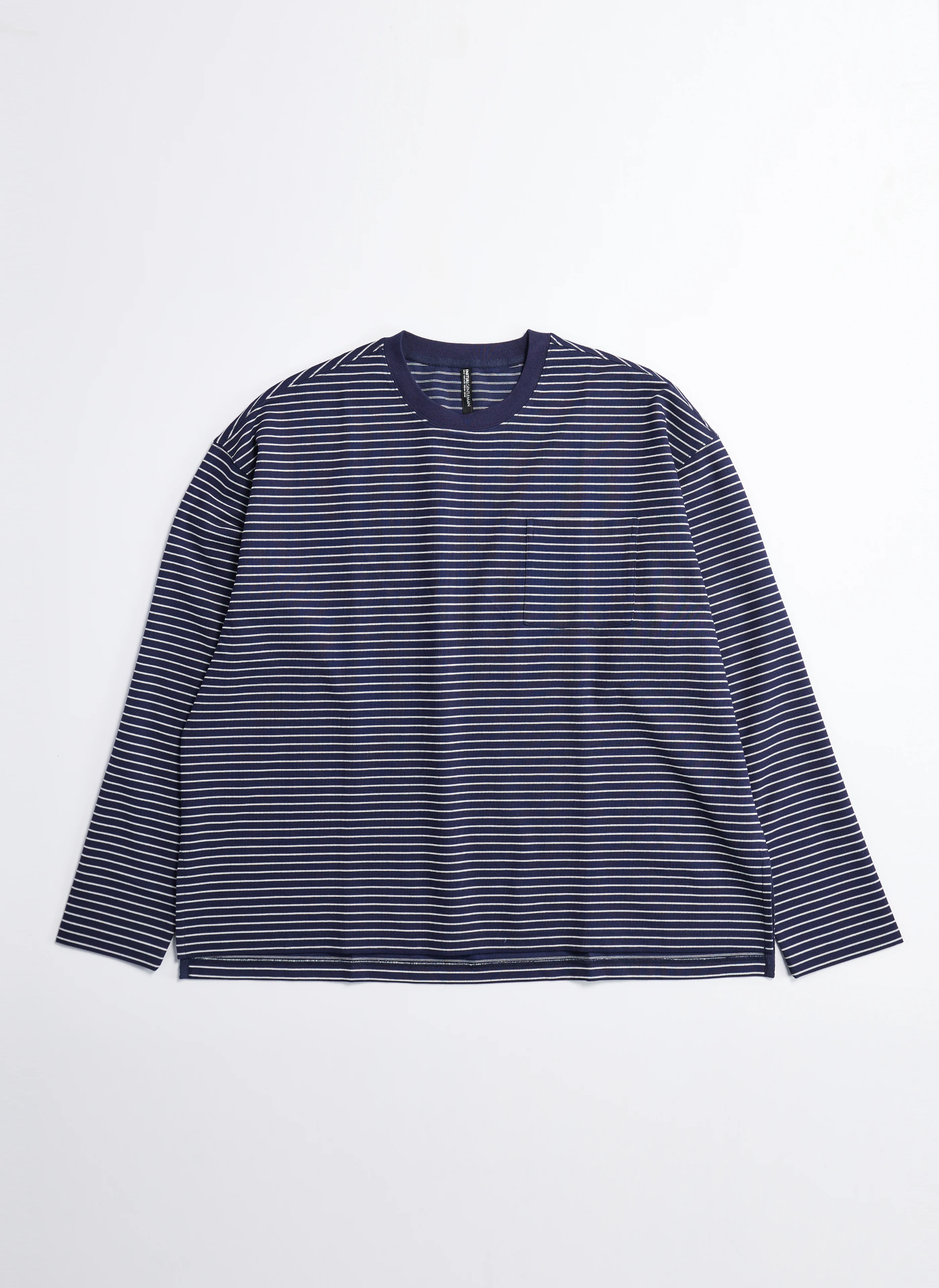 Jacquard Long Sleeves Border Top - Umamrii