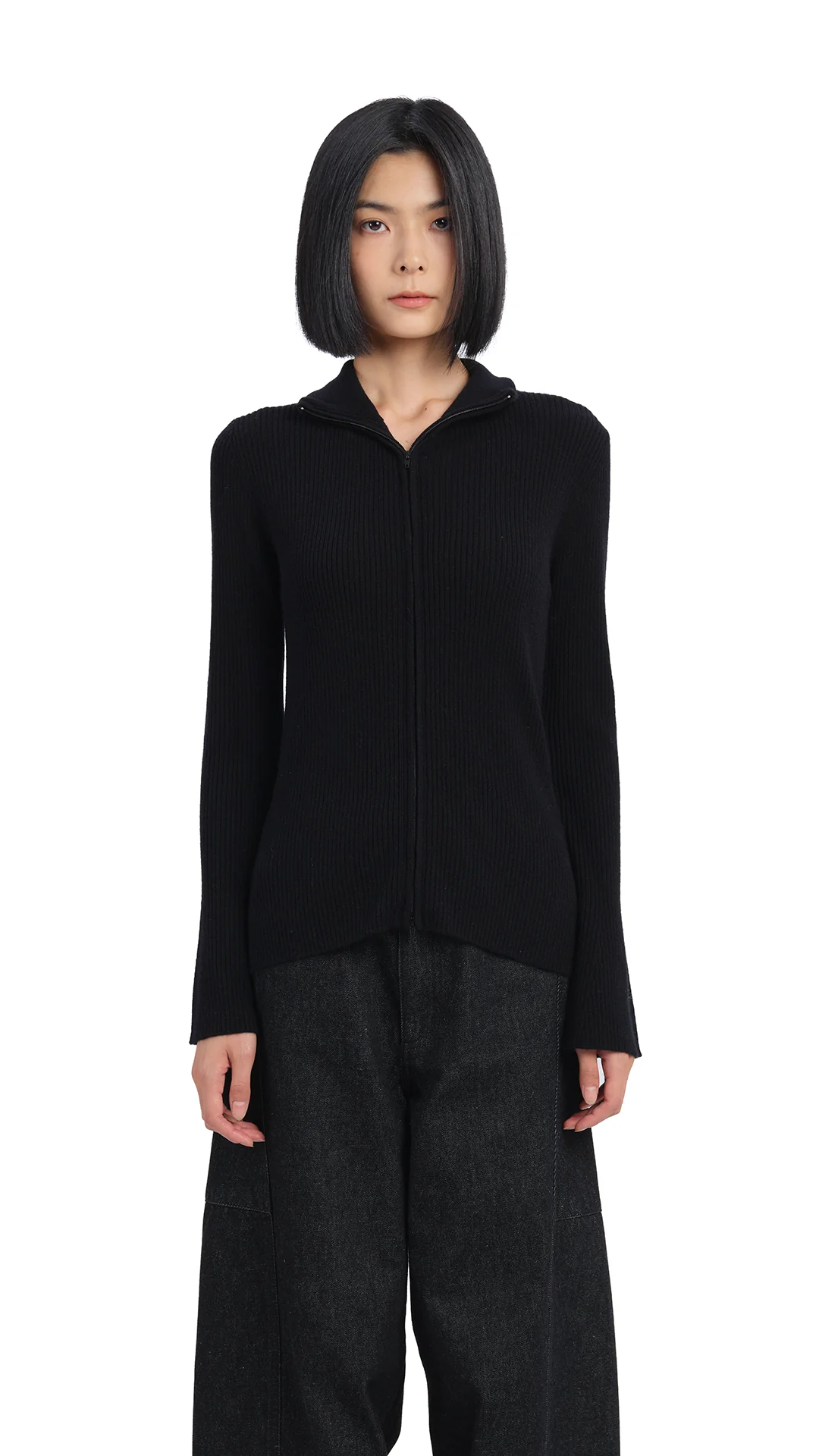 Zip-Up Cardigan - Umamrii