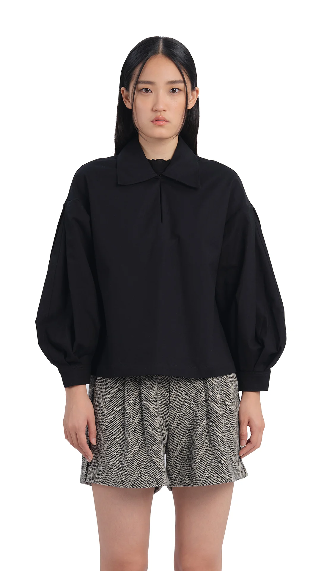 Pleated Sleeves Top - Umamrii