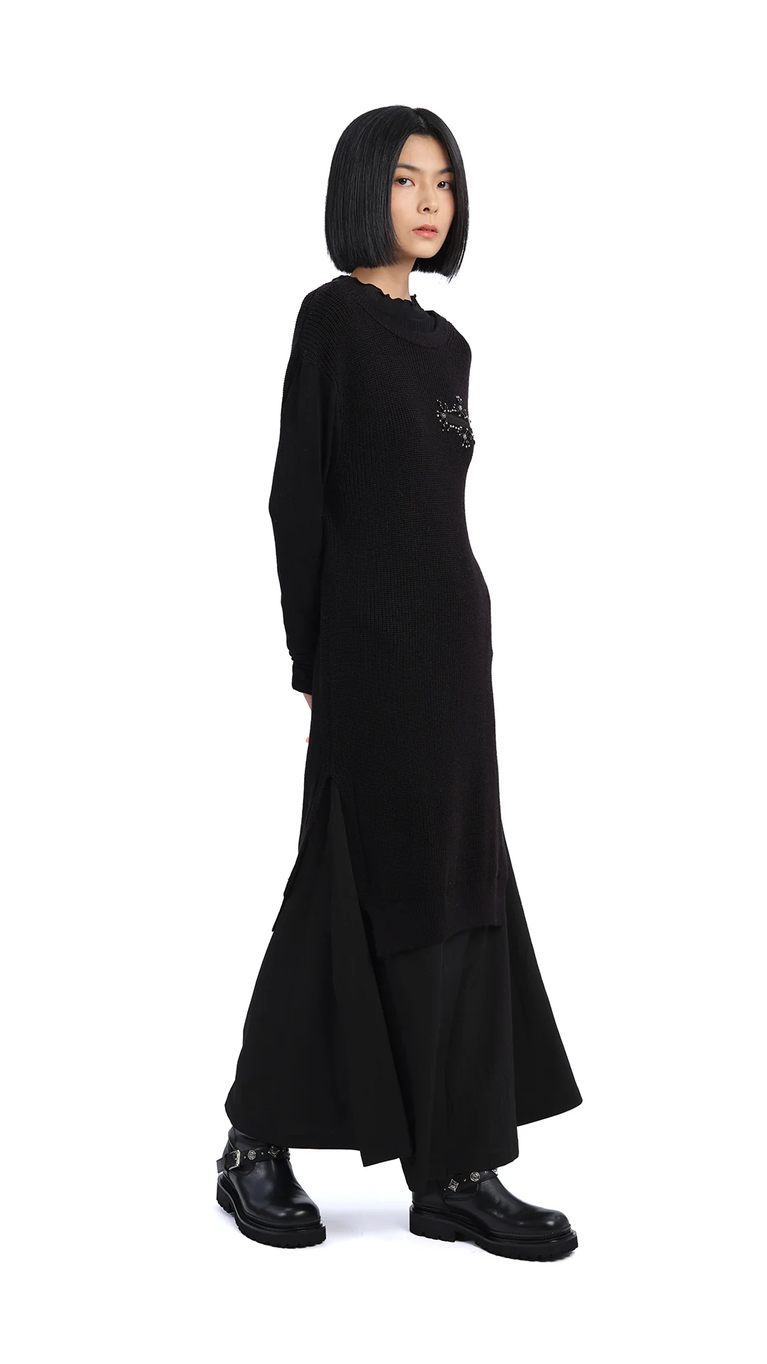 Knitted With Beading Dress - Umamrii