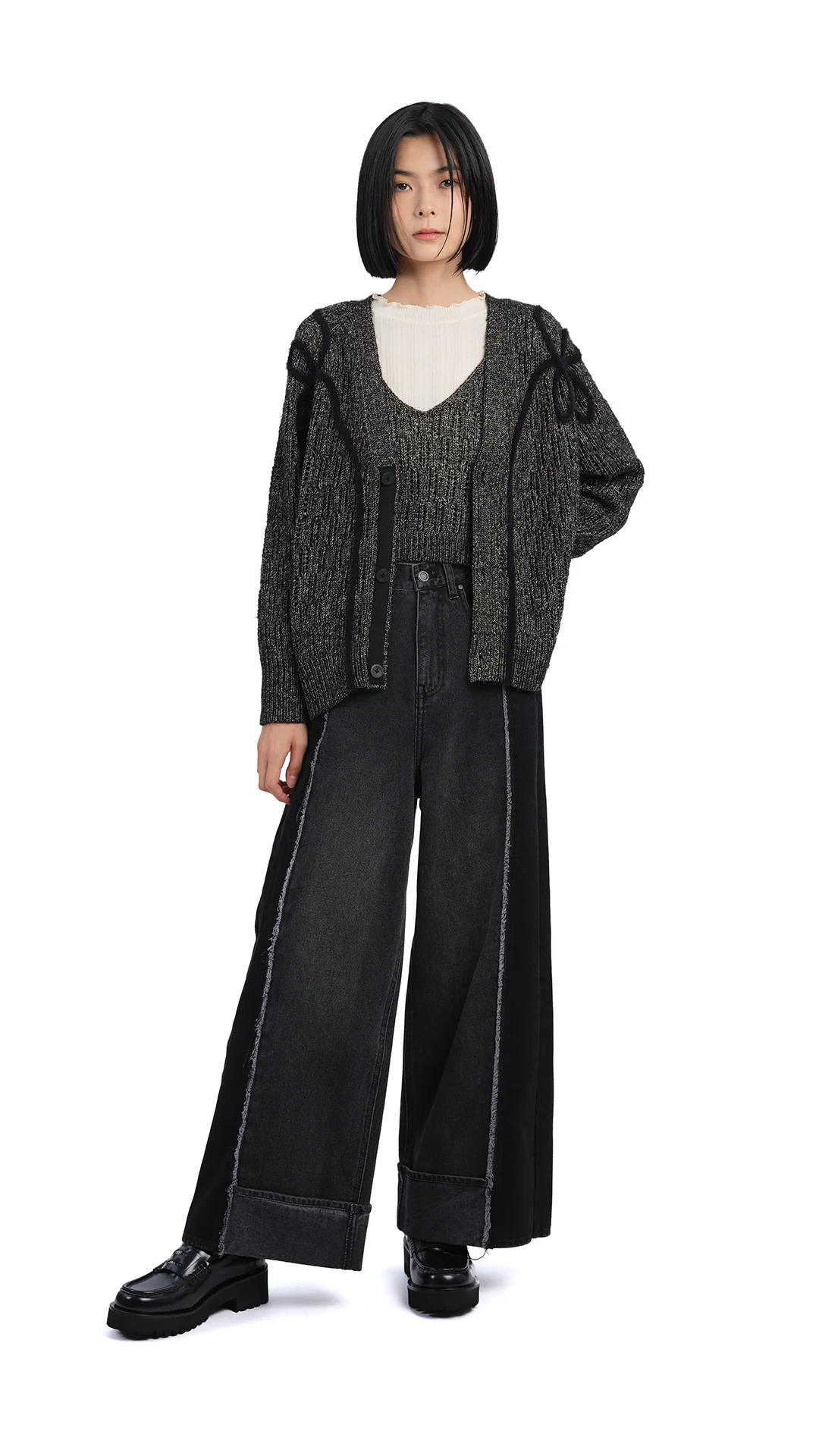 Textural Knit Vest - Umamrii