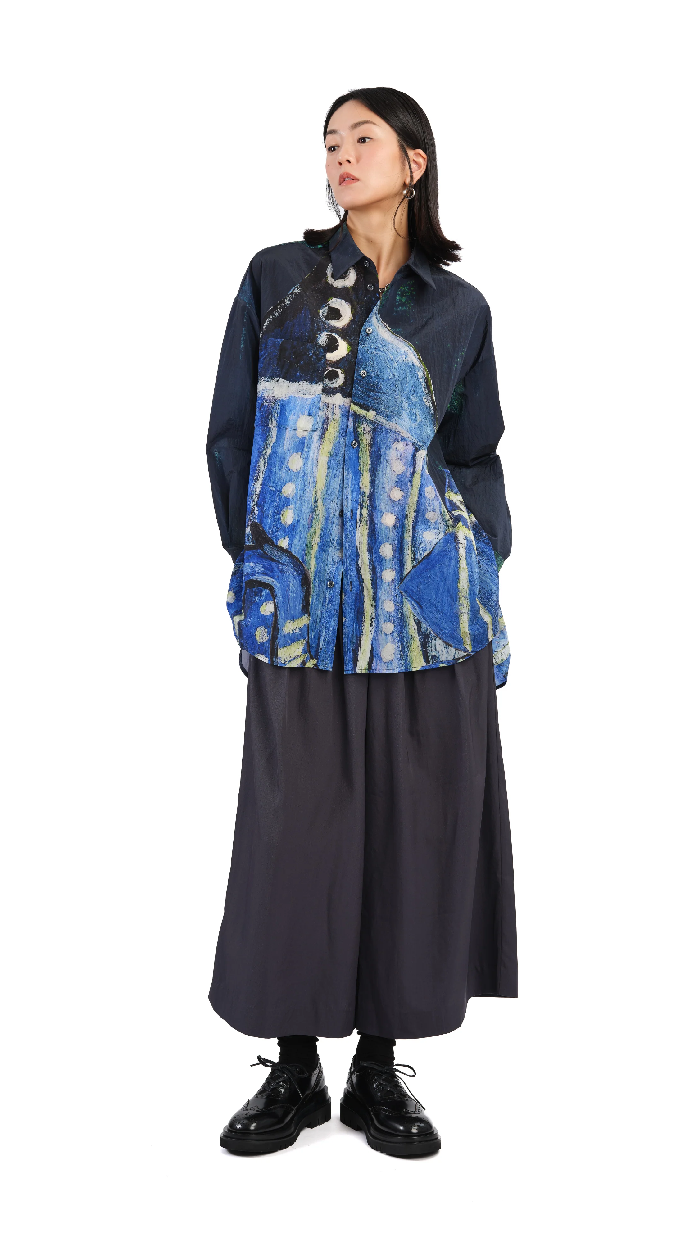 Leather Embellished Oxford Shoes - Umamrii